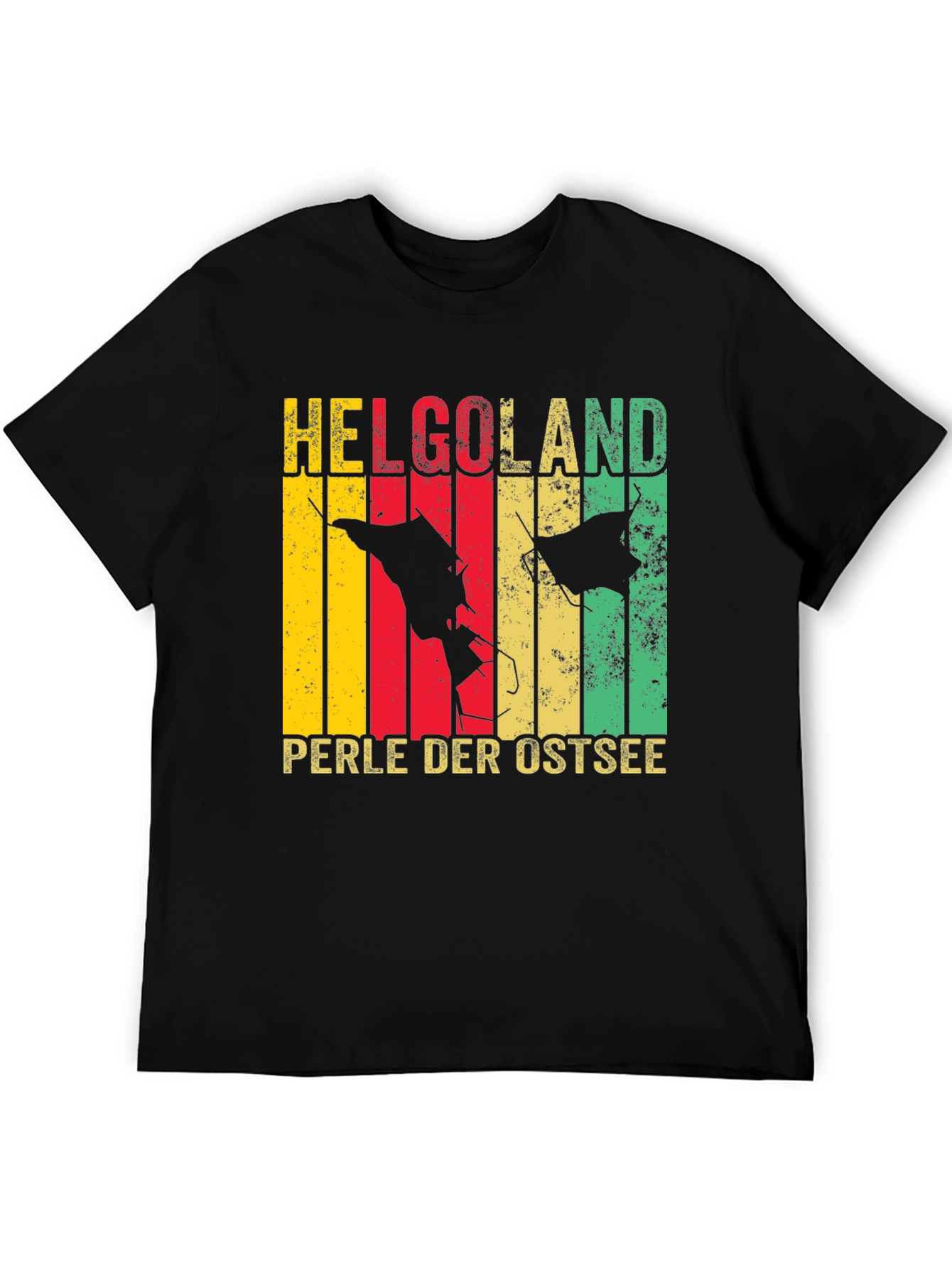 Helgoland Isle Retro Tee - Perle Der Ostsee Shirt