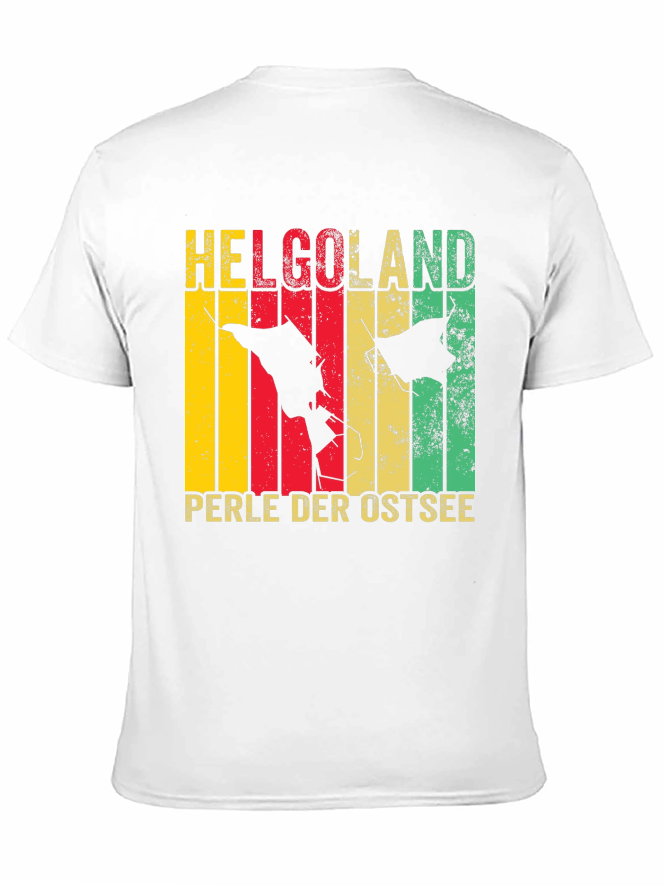 Helgoland Isle Retro Tee - Perle Der Ostsee Shirt