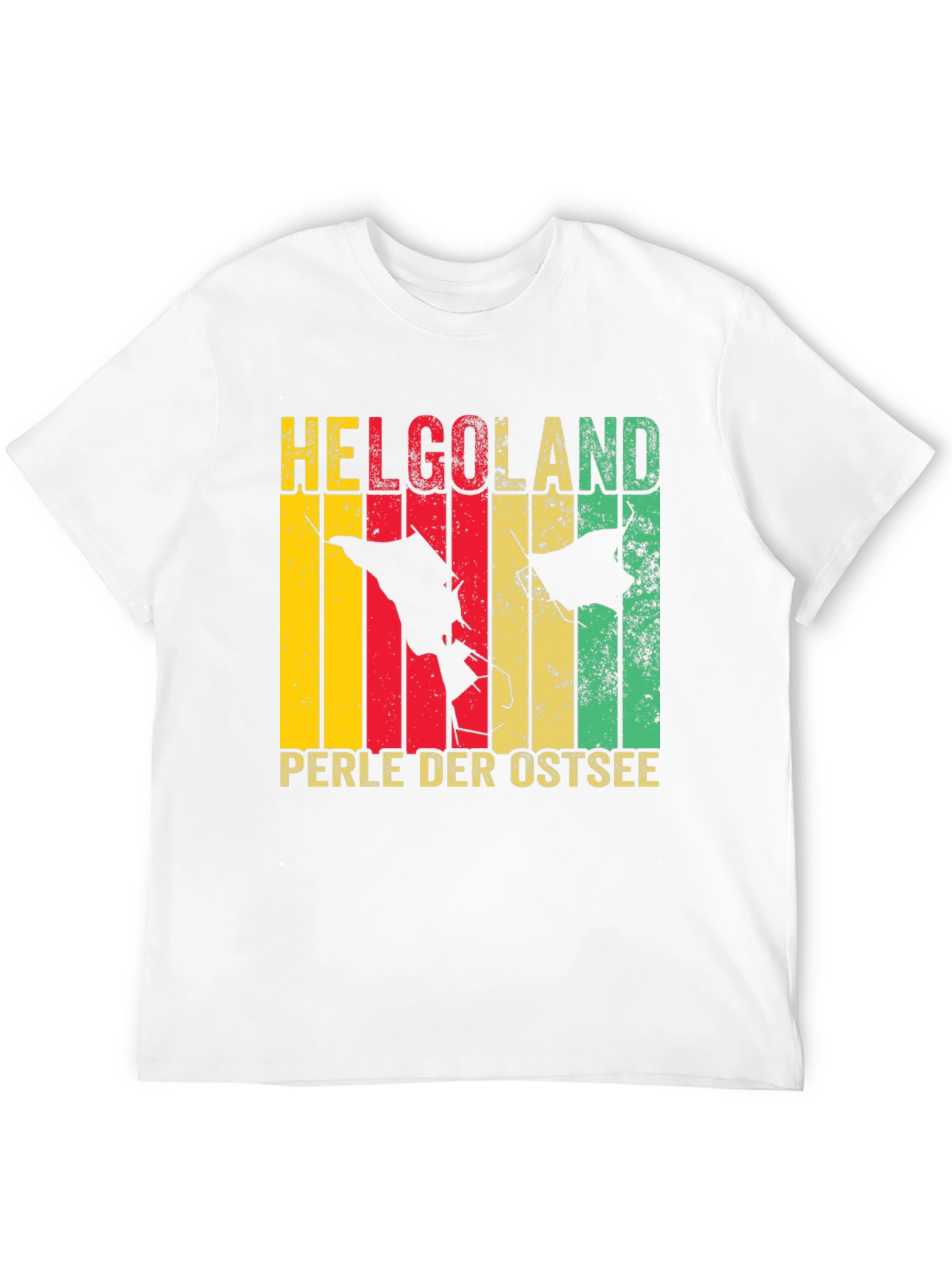 Helgoland Isle Retro Tee - Perle Der Ostsee Shirt