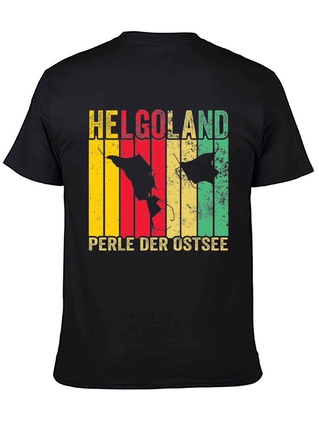 Helgoland Isle Retro Tee - Perle Der Ostsee Shirt
