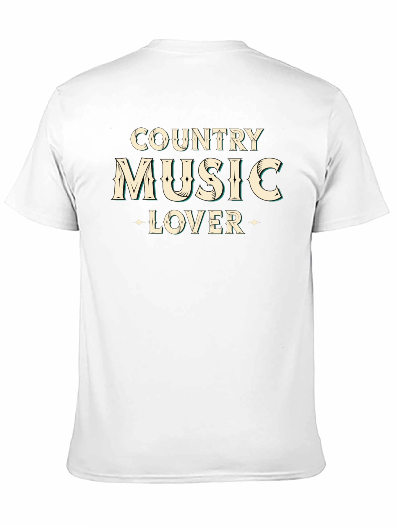 Country Music Lover Black Graphic Tee