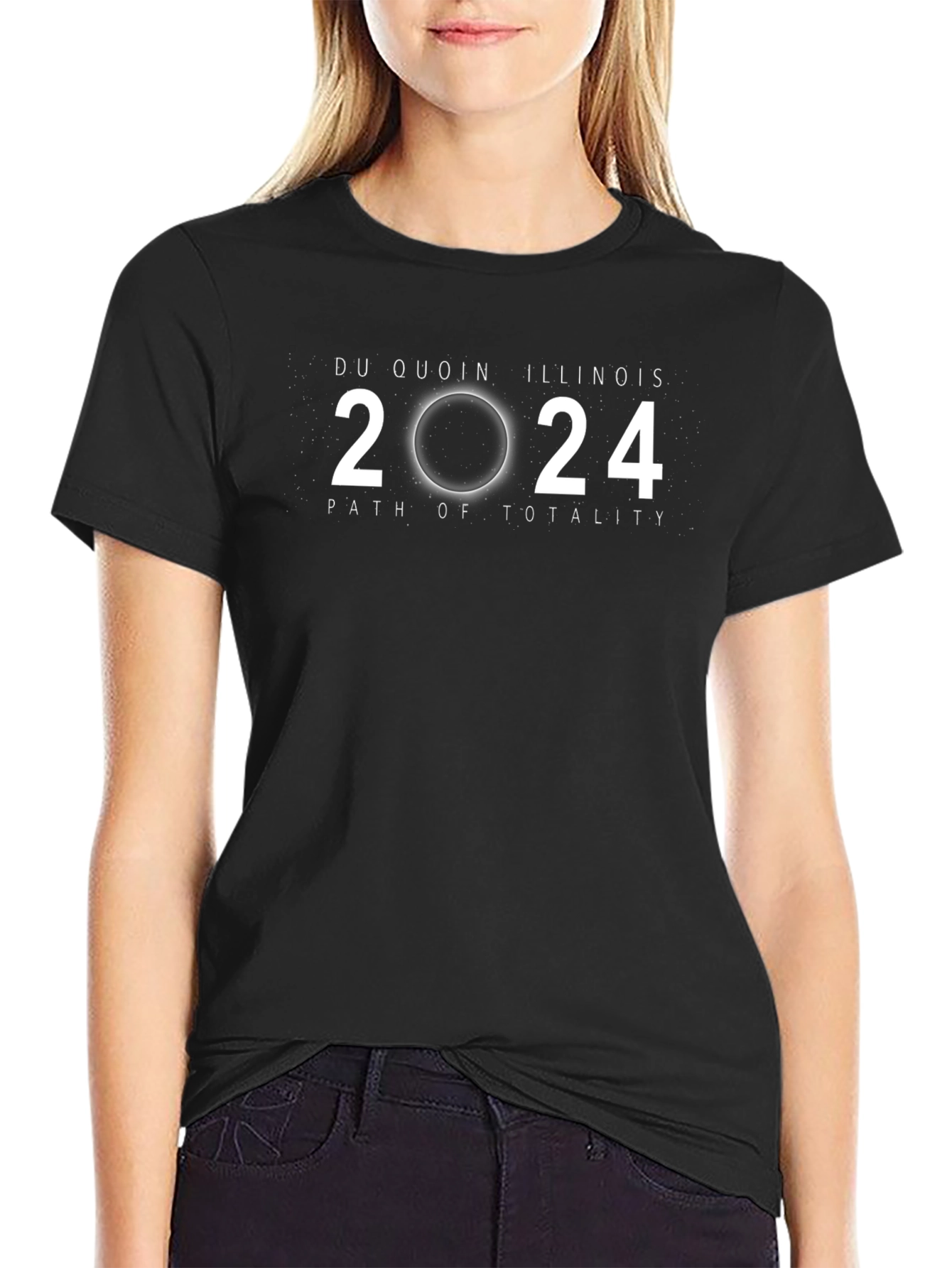Du Quoin Illinois 2024 Path of Totality T-Shirt