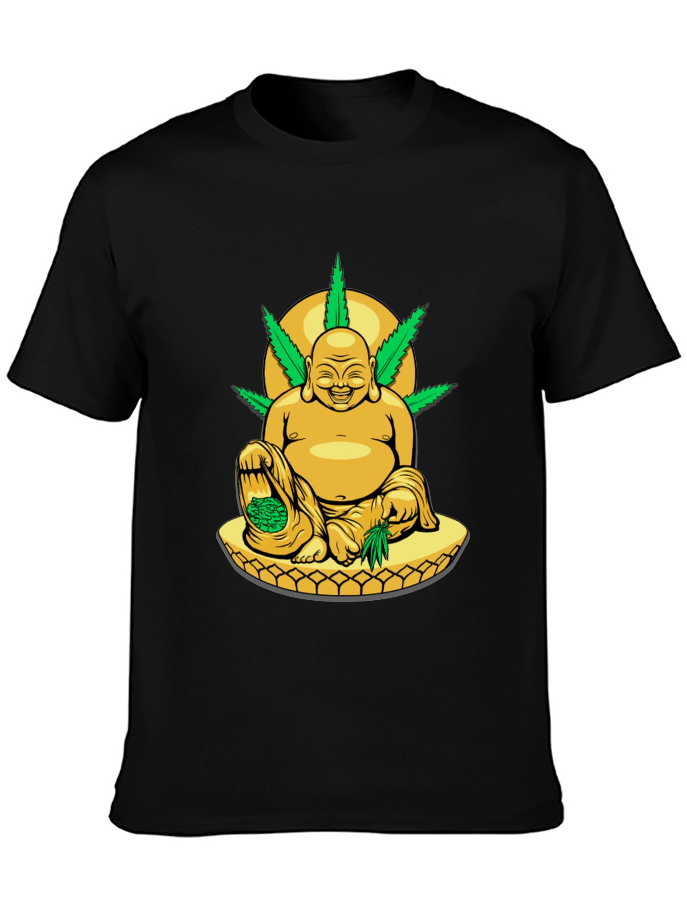 Buddha Weed T-Shirt: Relaxed Fit