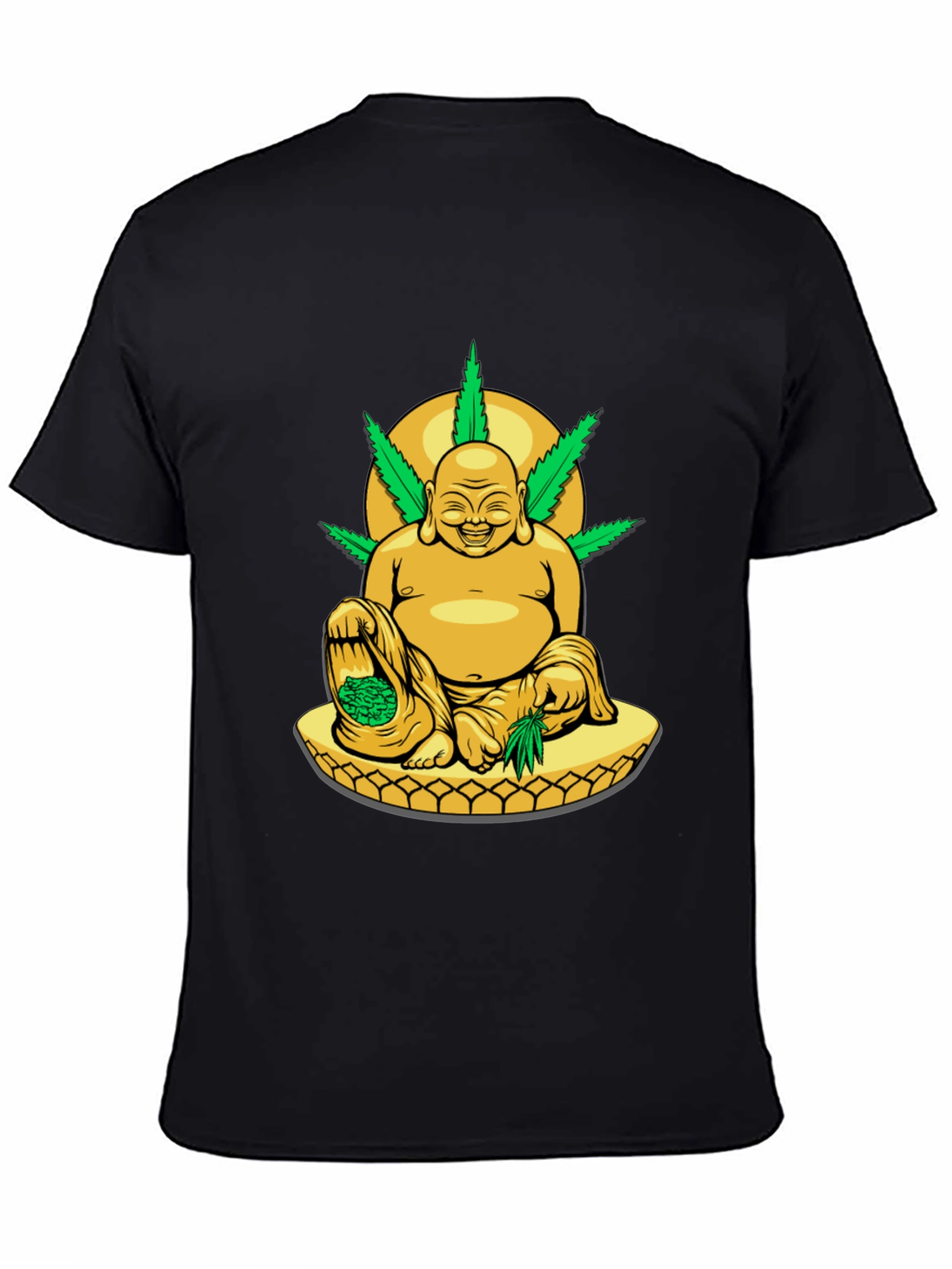 Buddha Weed T-Shirt: Relaxed Fit
