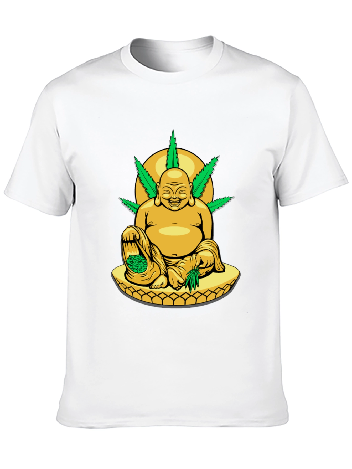 Buddha Weed T-Shirt: Relaxed Fit