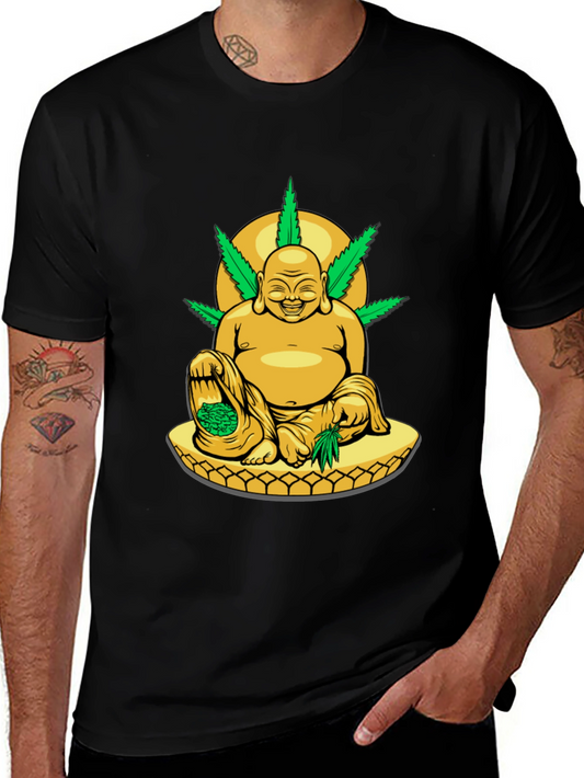 Buddha Weed T-Shirt: Relaxed Fit