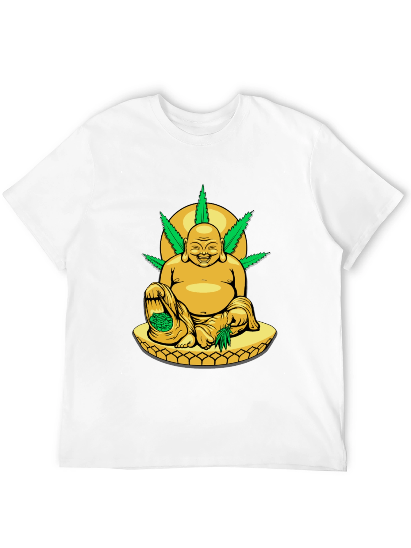 Buddha Weed T-Shirt: Relaxed Fit