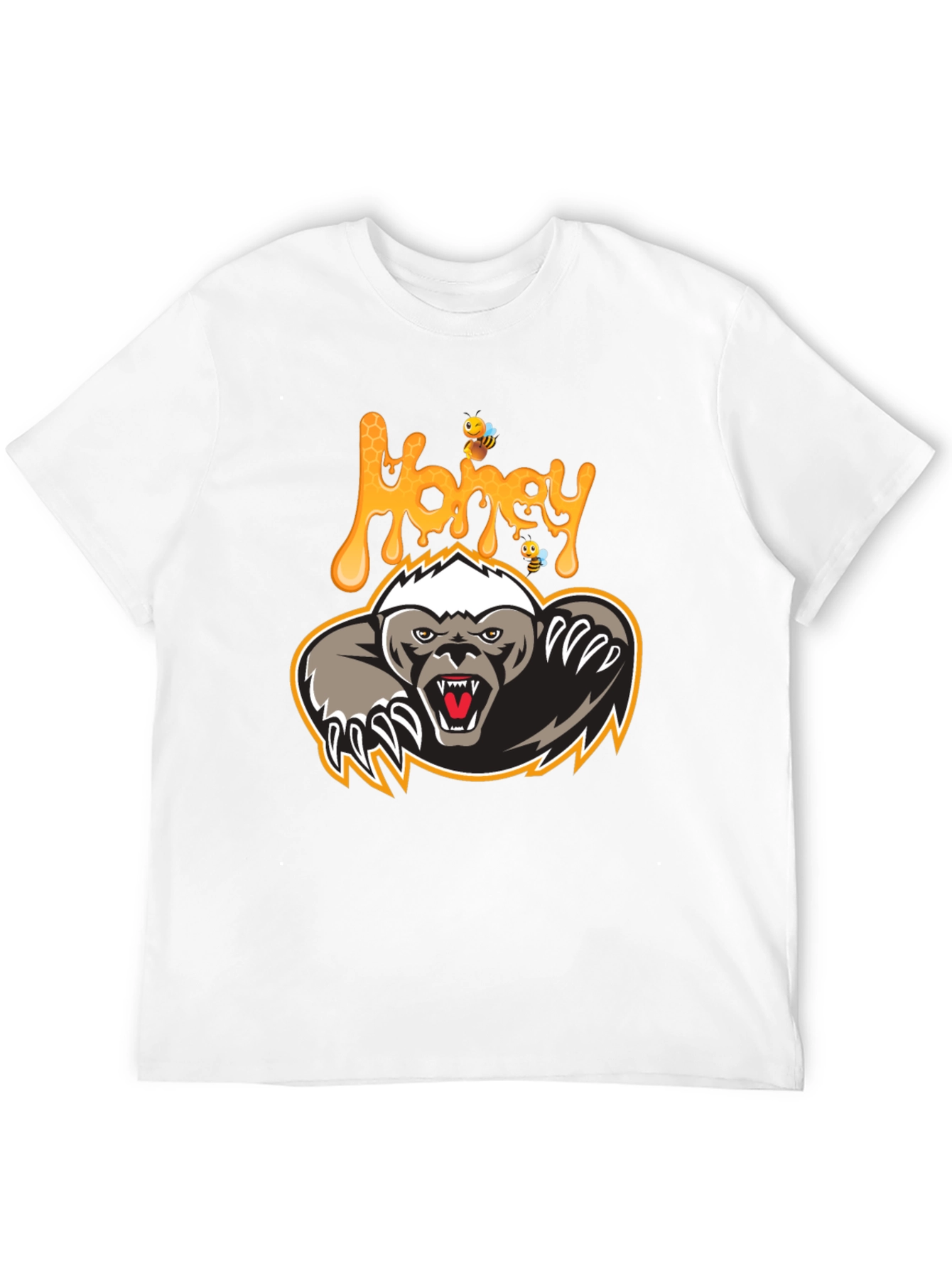Honey Badger Graphic Print T-Shirt