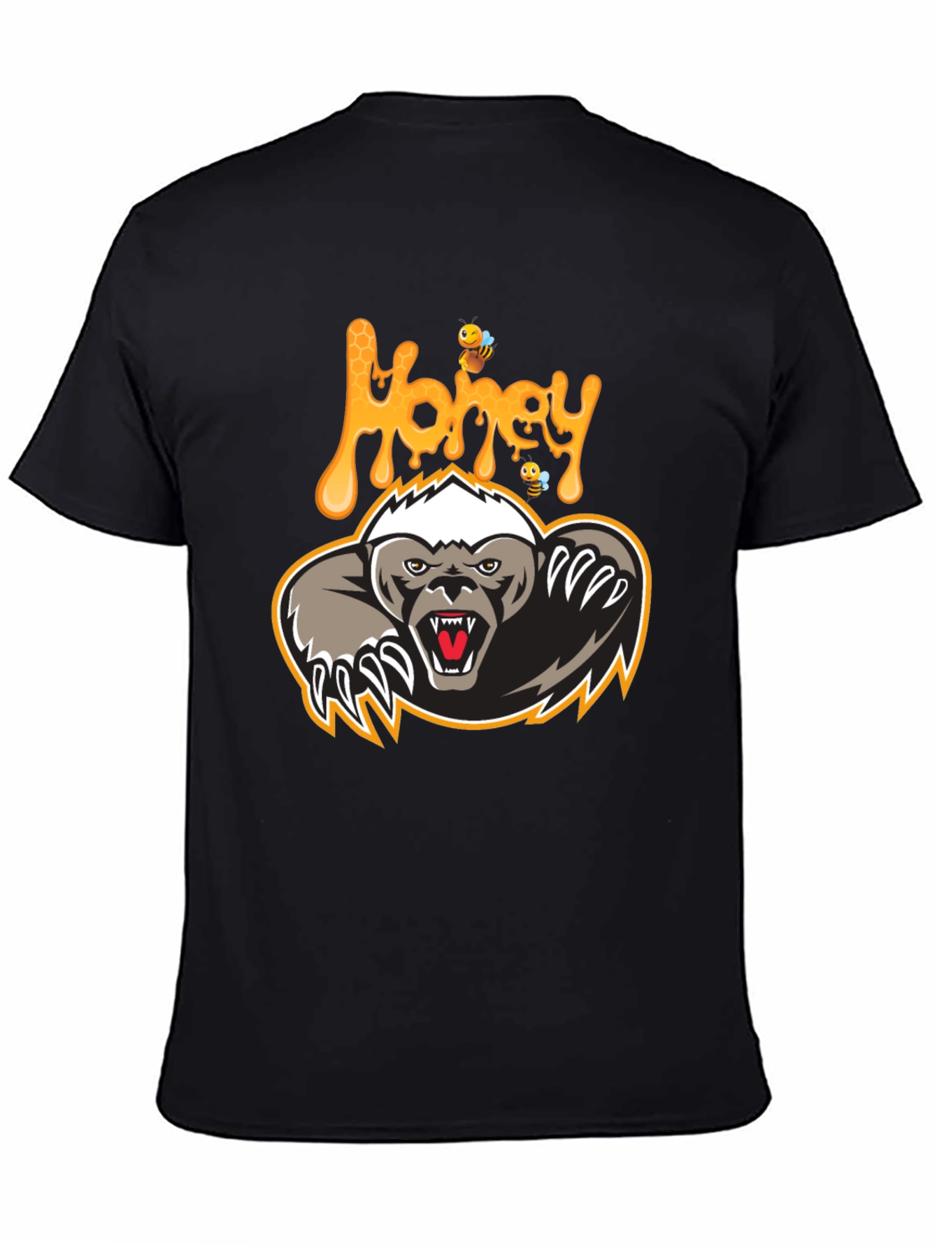 Honey Badger Graphic Print T-Shirt