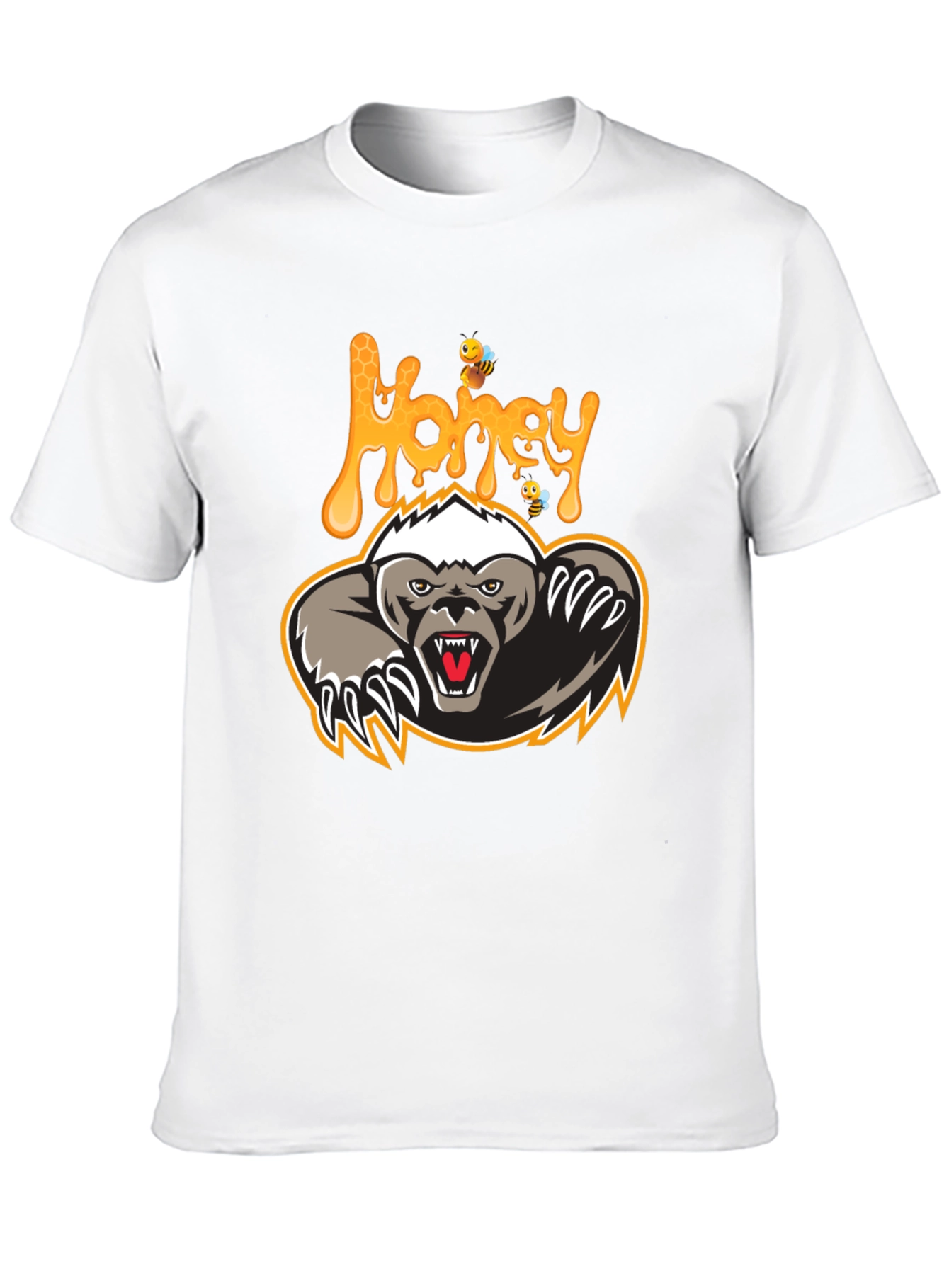 Honey Badger Graphic Print T-Shirt