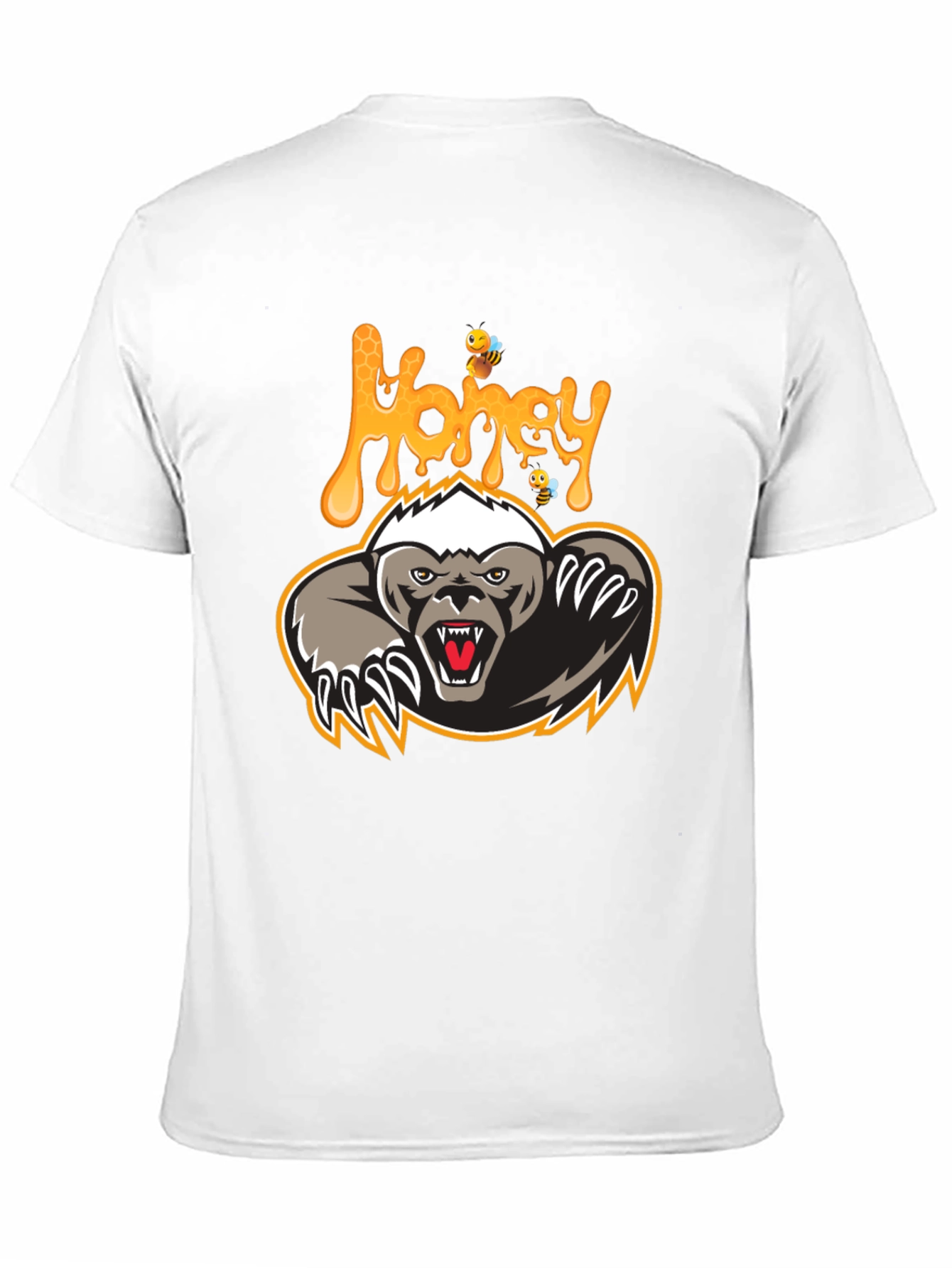 Honey Badger Graphic Print T-Shirt