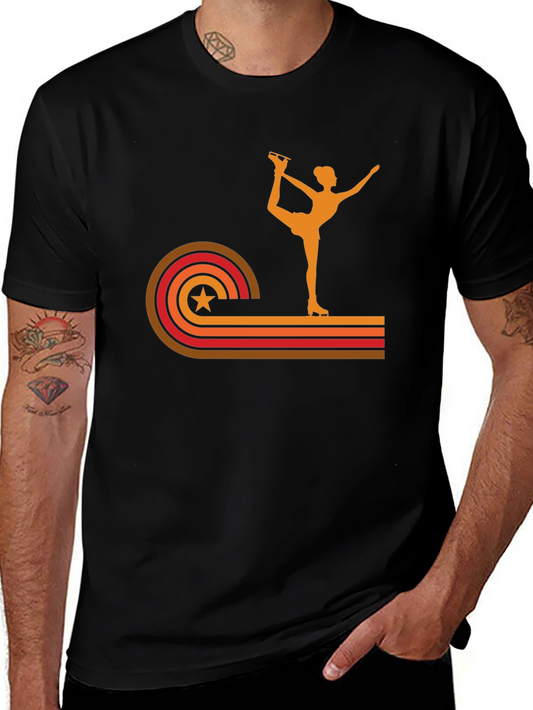 Retro Ice Skating T-Shirt - Vintage Skater Design