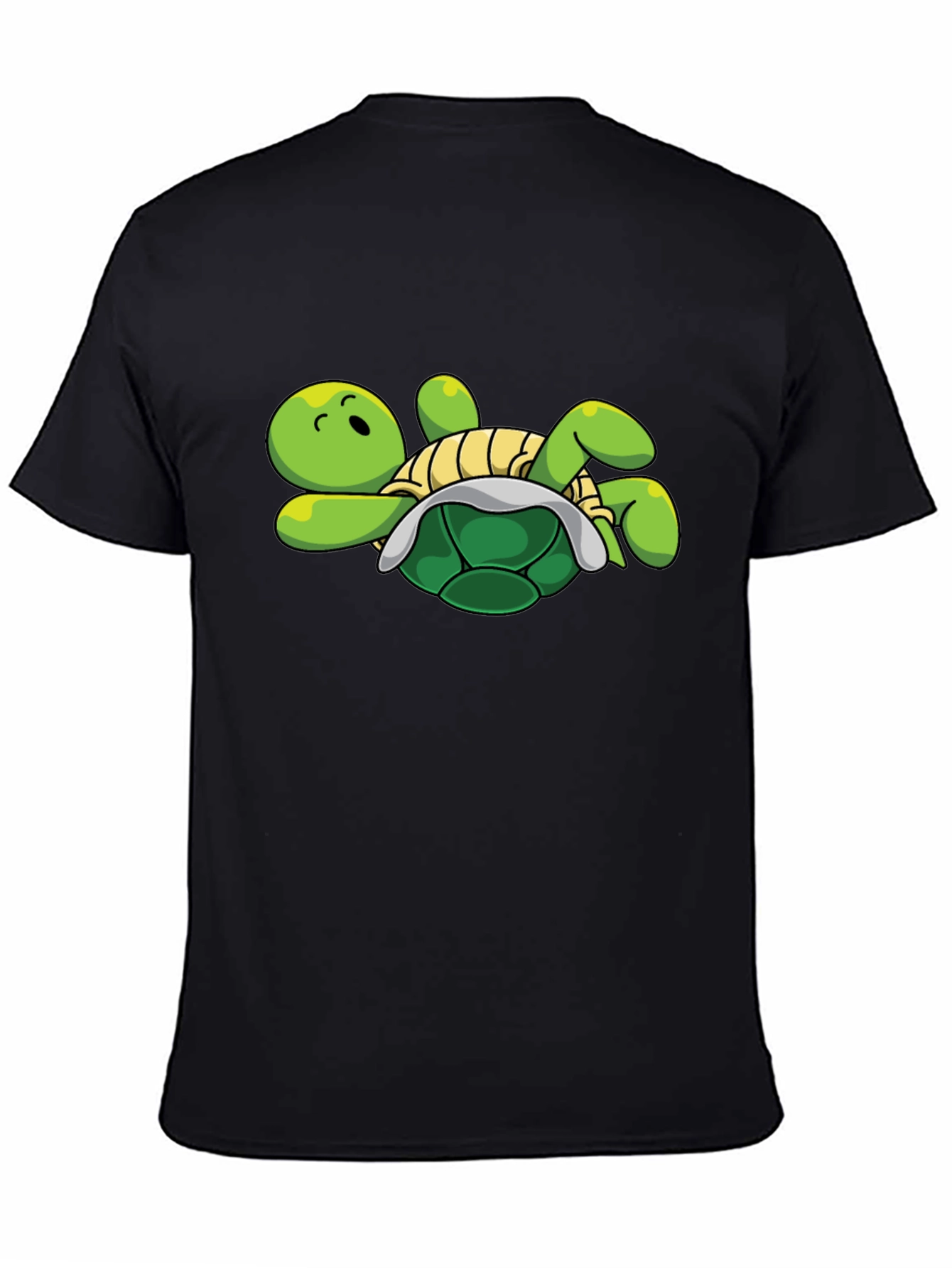 Cartoon Turtle Graphic Tee - Relaxed Fit
