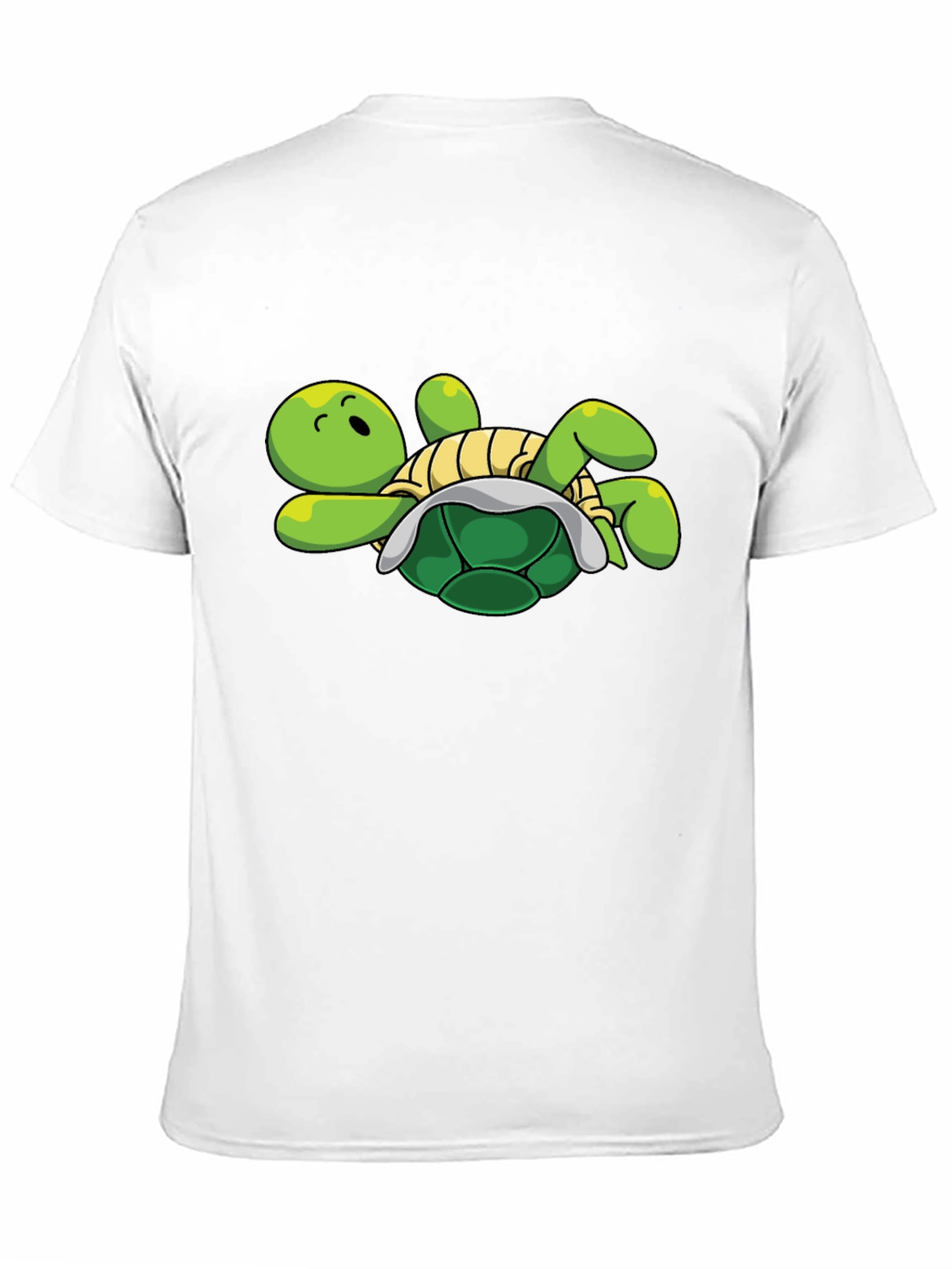 Cartoon Turtle Graphic Tee - Relaxed Fit