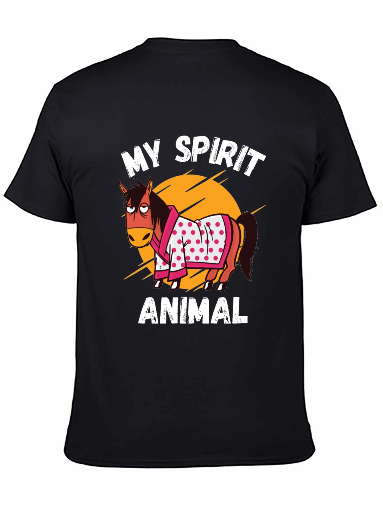 My Spirit Animal T-Shirt Horse Cartoon Graphic Tee