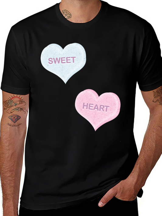 Sweet Hearts Graphic Tee - Black