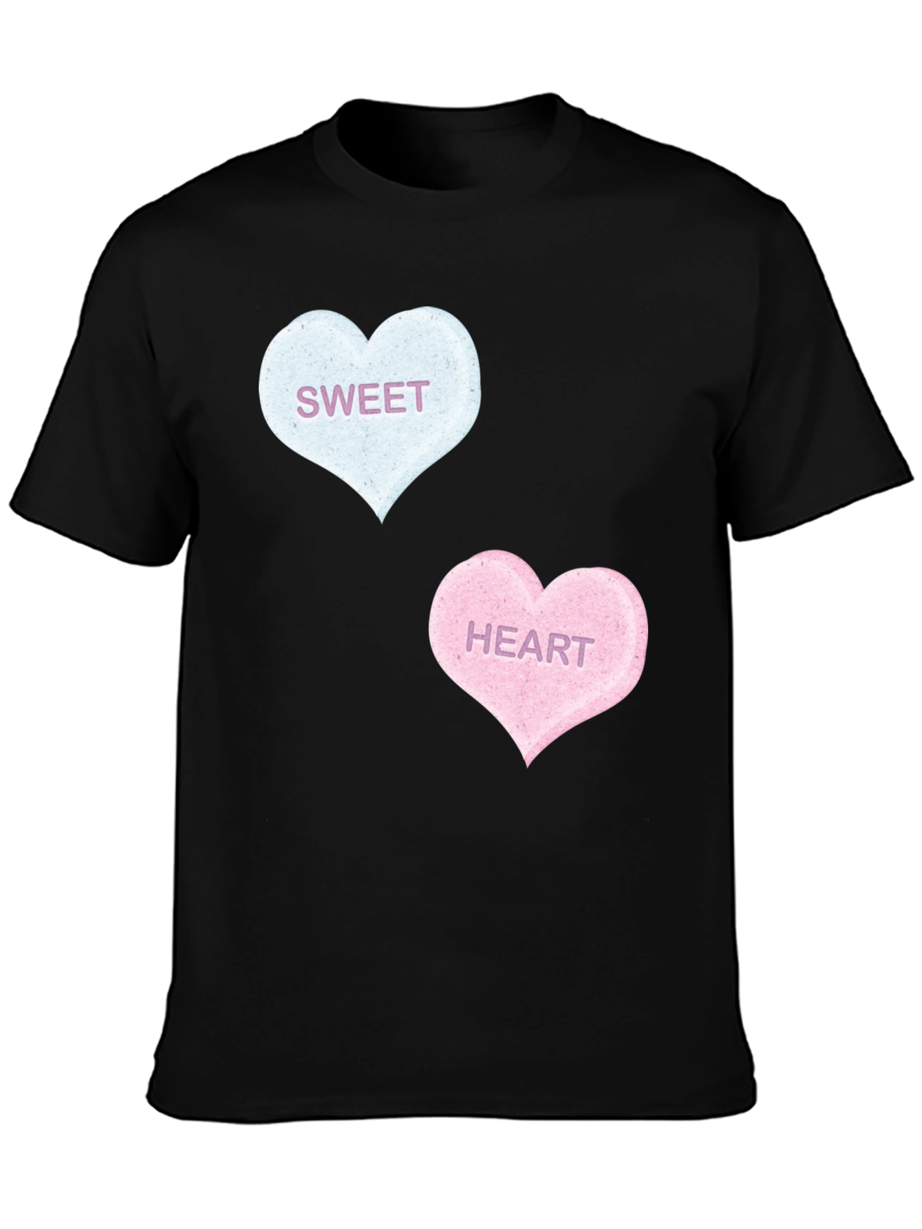 Sweet Hearts Graphic Tee - Black