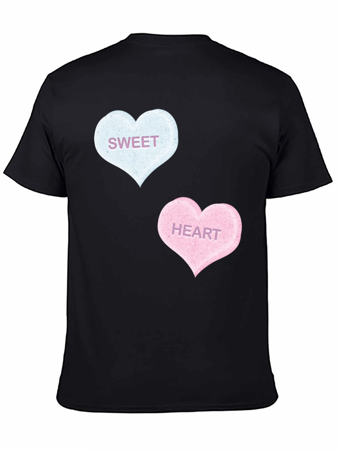 Sweet Hearts Graphic Tee - Black