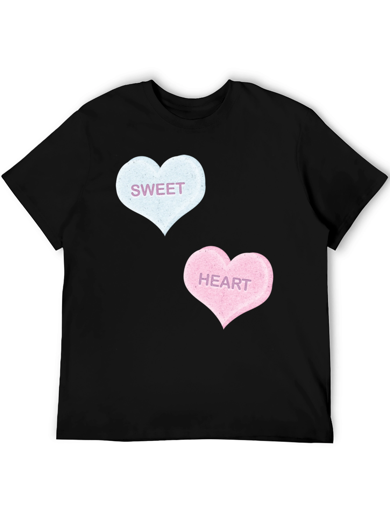 Sweet Hearts Graphic Tee - Black