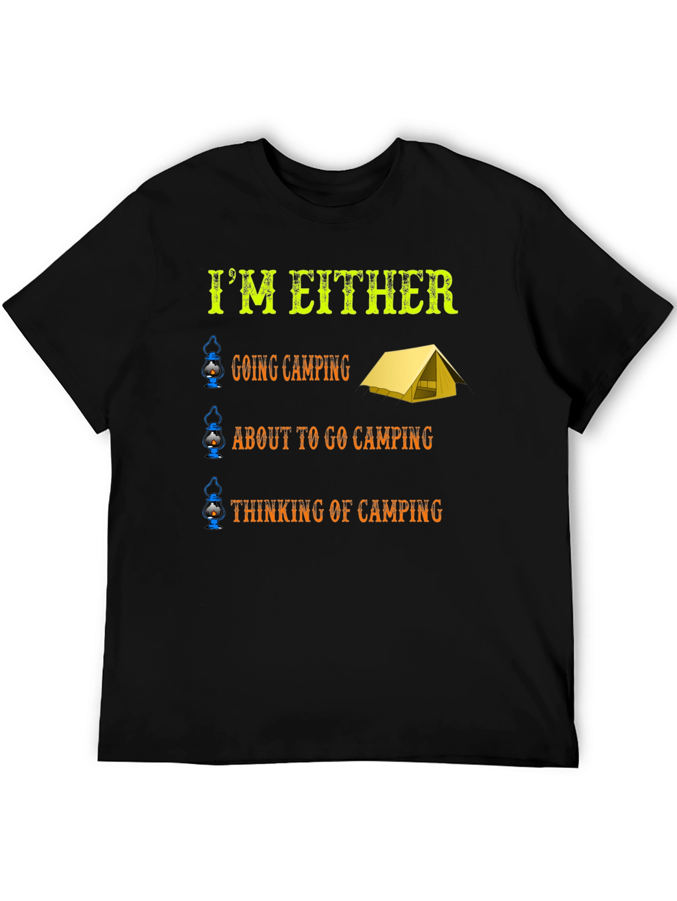 Camping Enthusiast Graphic T-Shirt