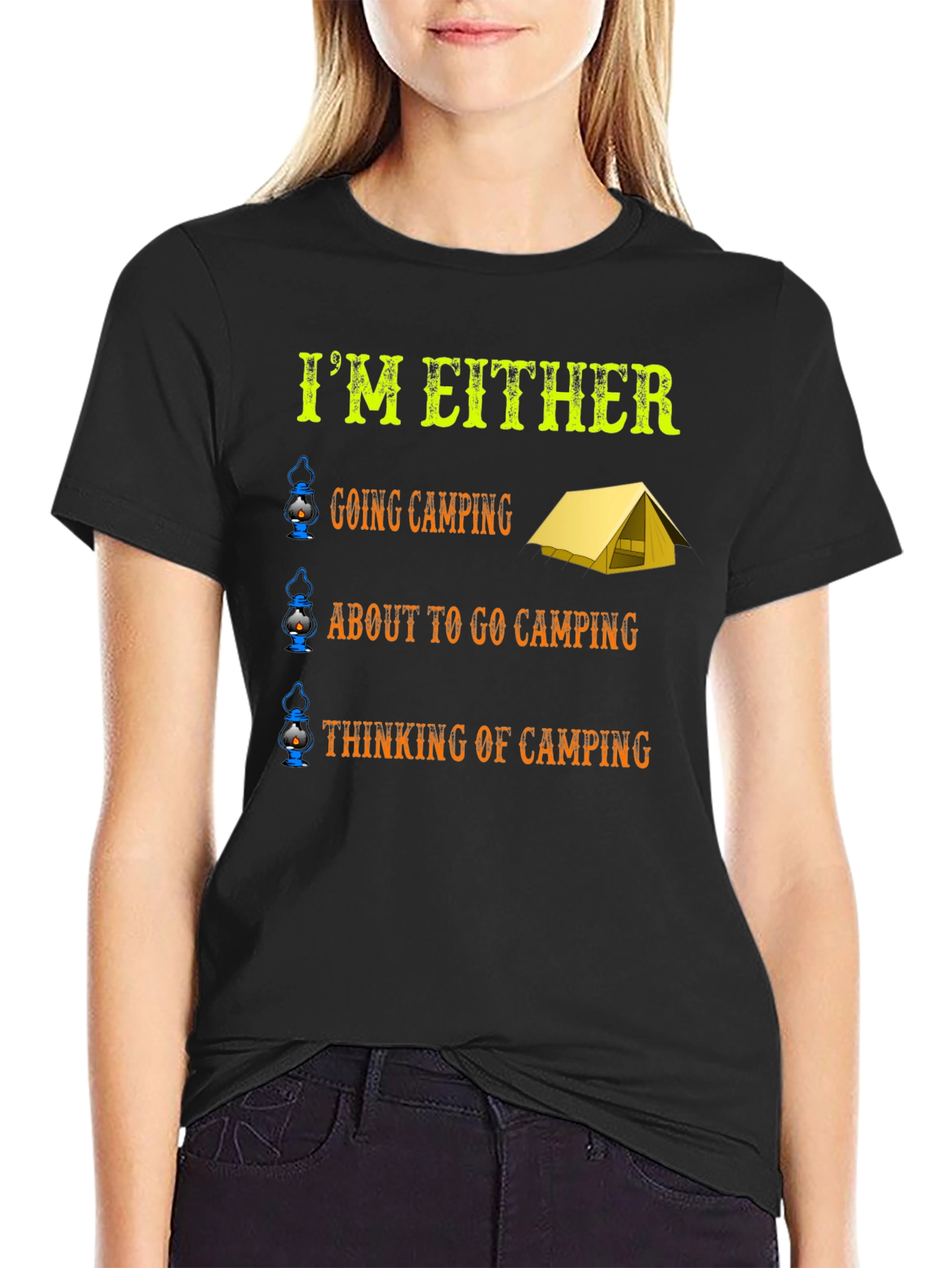 Camping Enthusiast Graphic T-Shirt