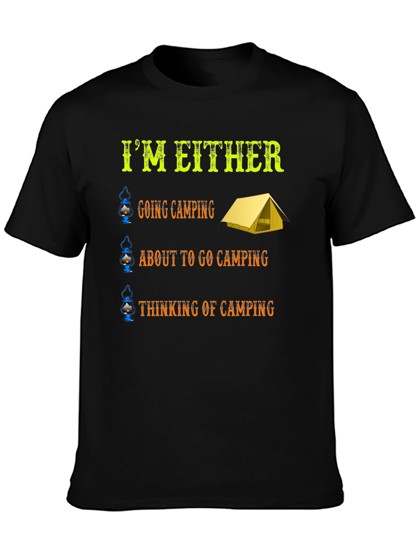 Camping Enthusiast Graphic T-Shirt