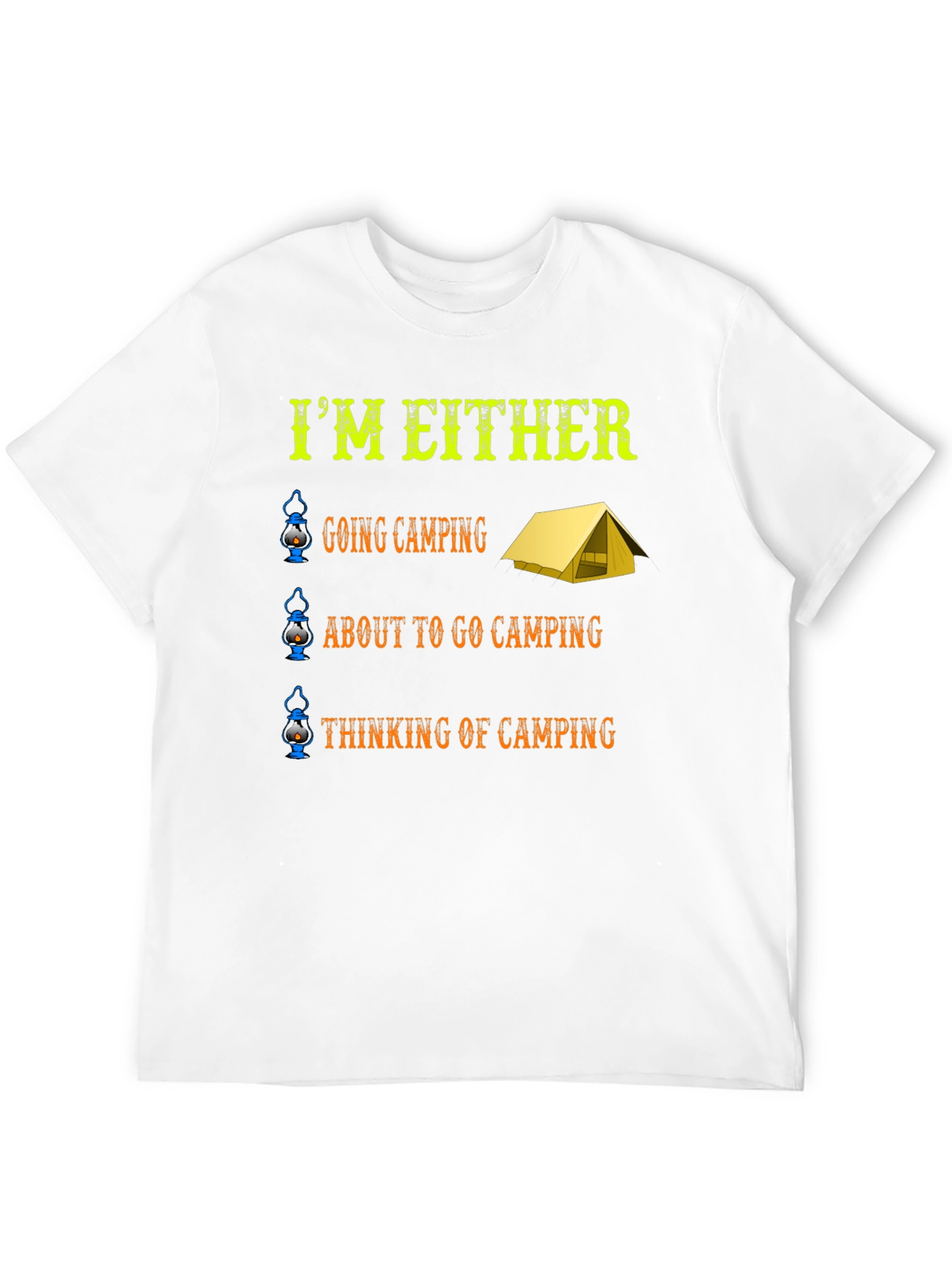 Camping Enthusiast Graphic T-Shirt