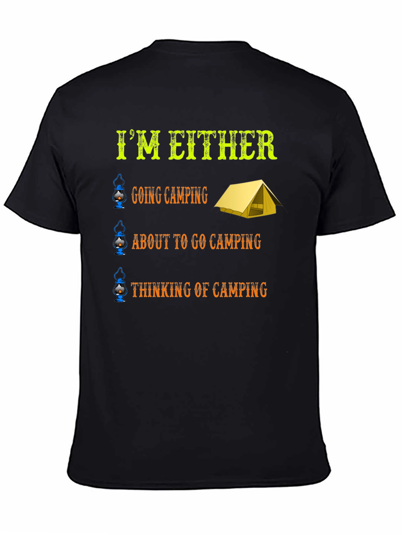 Camping Enthusiast Graphic T-Shirt