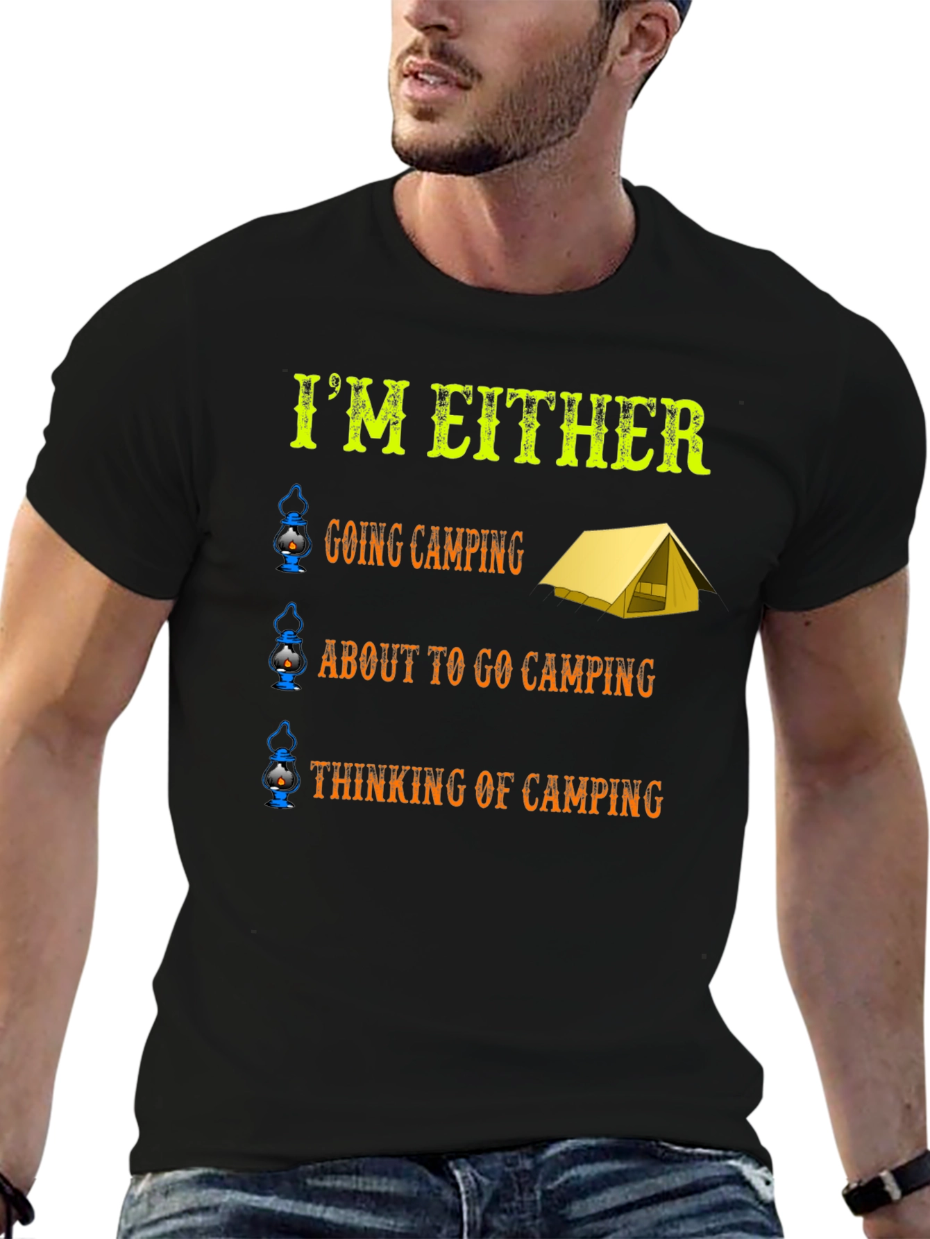 Camping Enthusiast Graphic T-Shirt