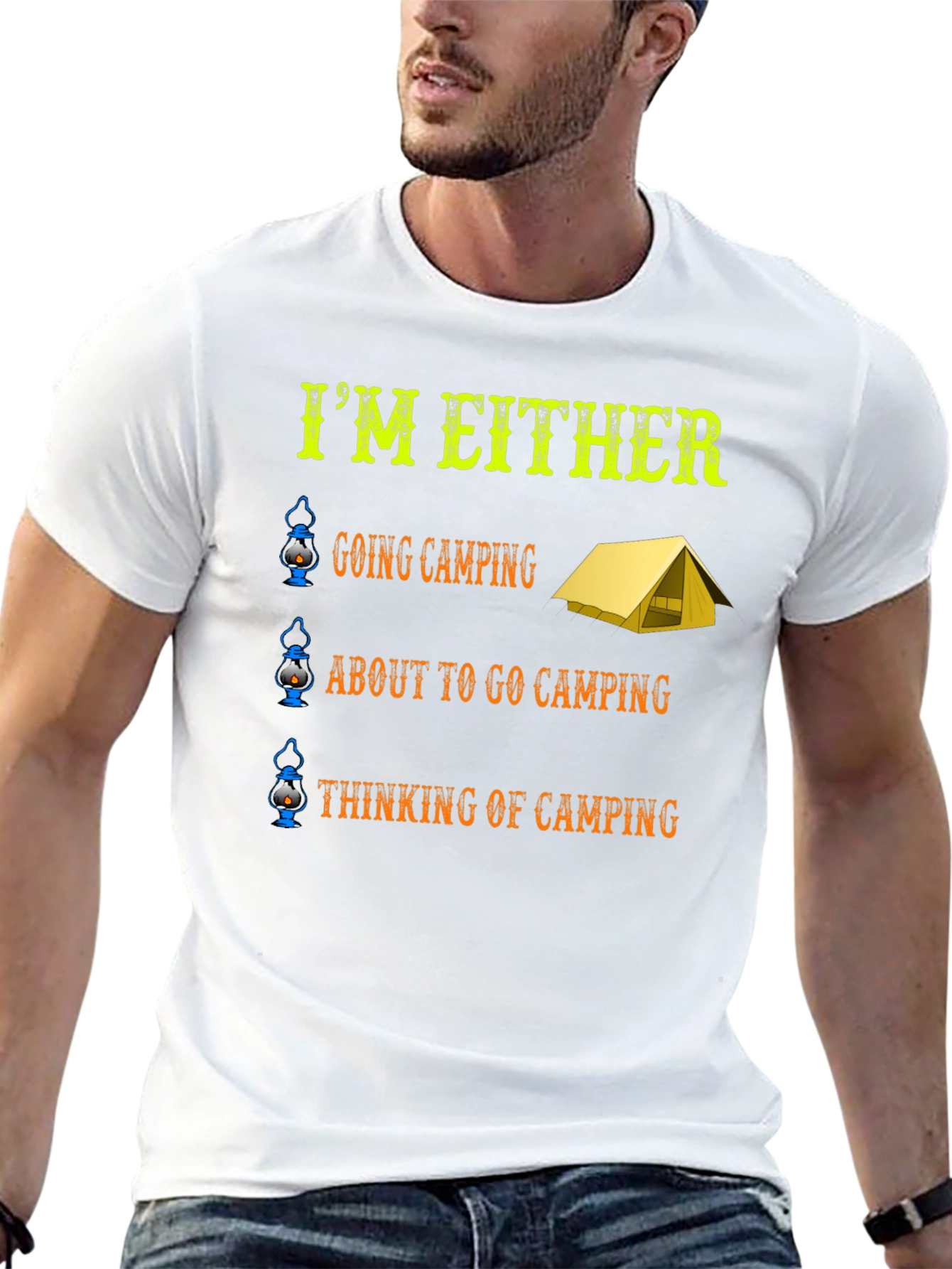 Camping Enthusiast Graphic T-Shirt