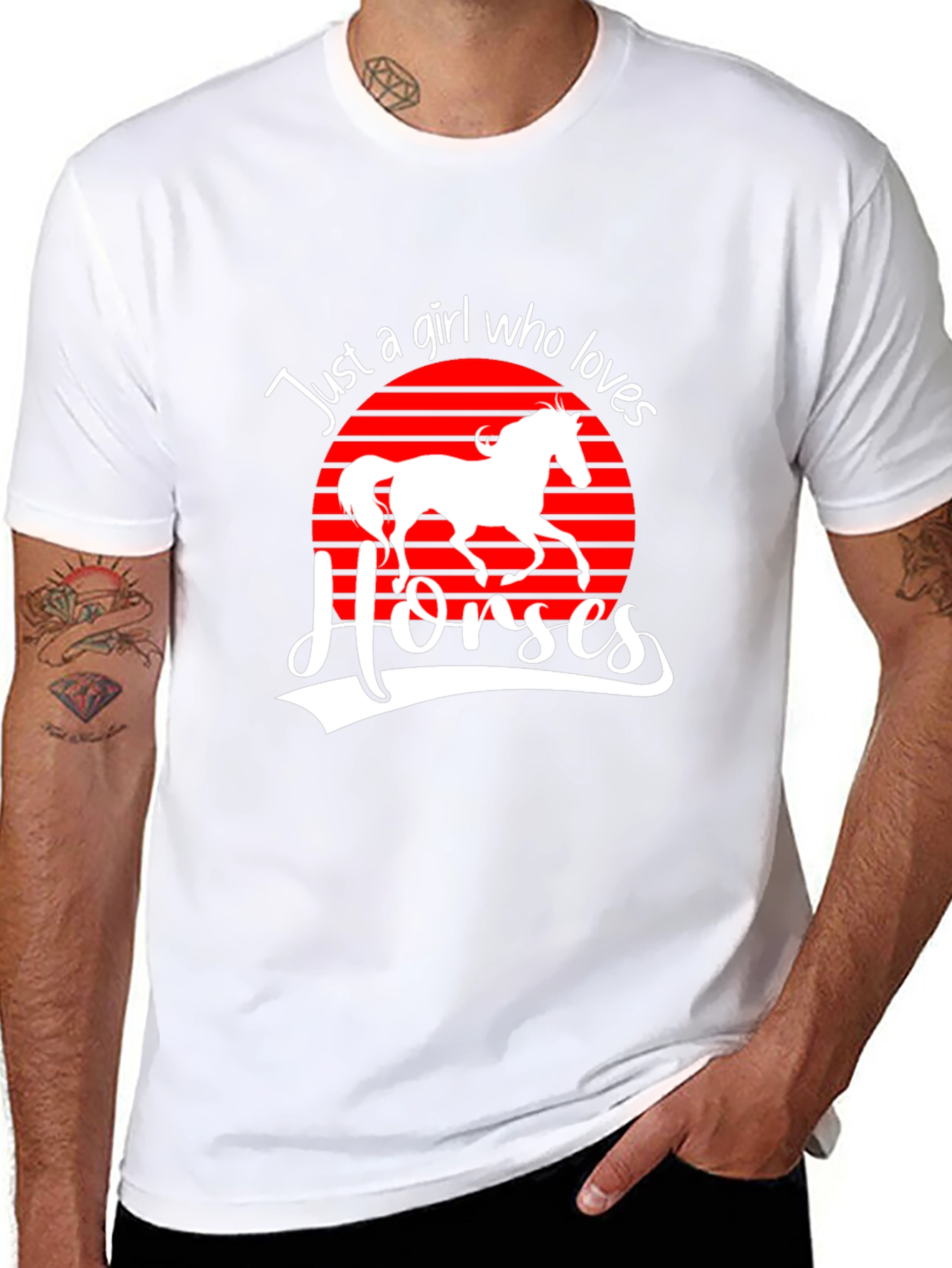 Just A Girl Who Loves Horses Graphic Tee