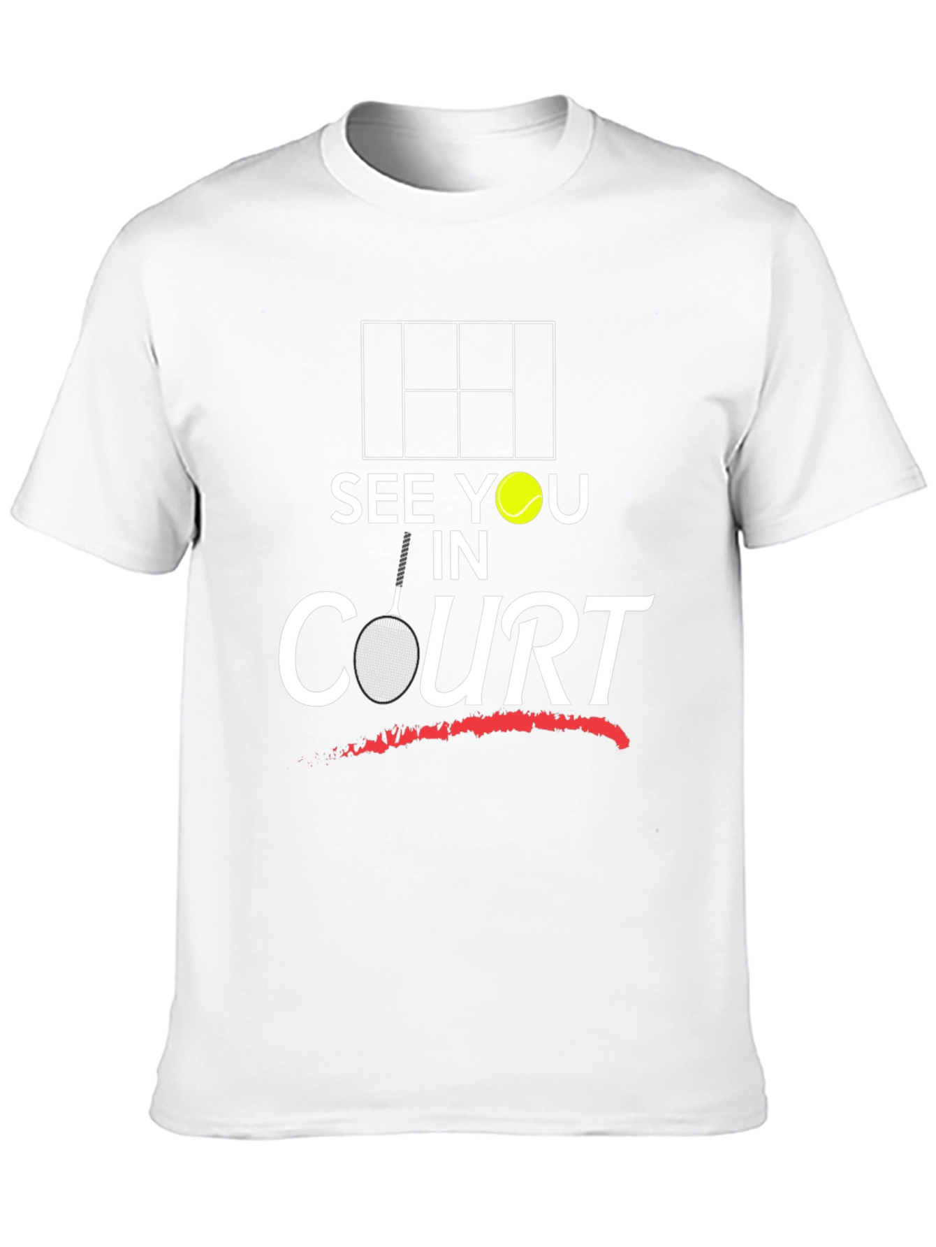 See You in Court Tennis Graphic T-Shirt