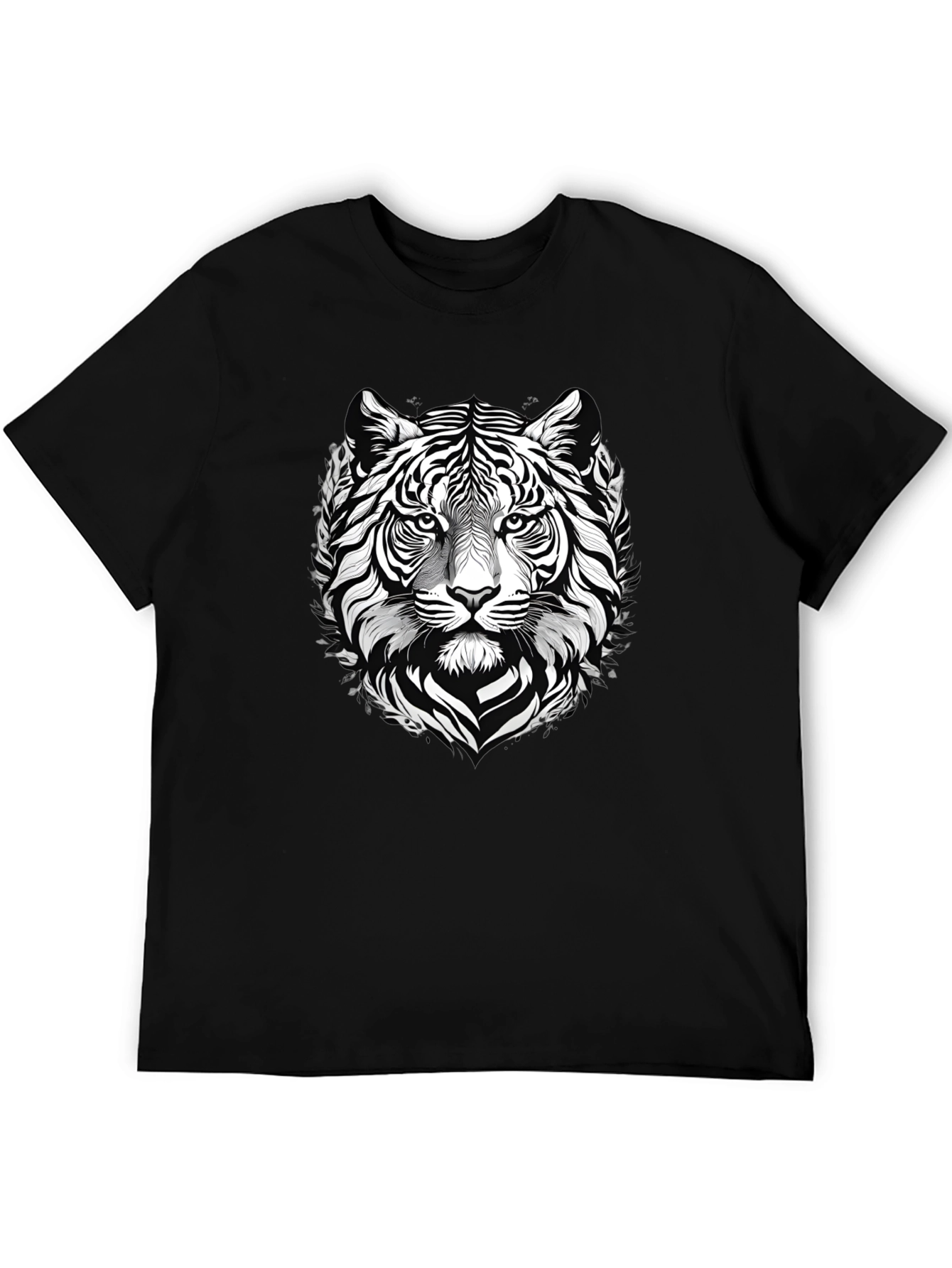 Tiger Graphic Tee - Stylish Black T-Shirt