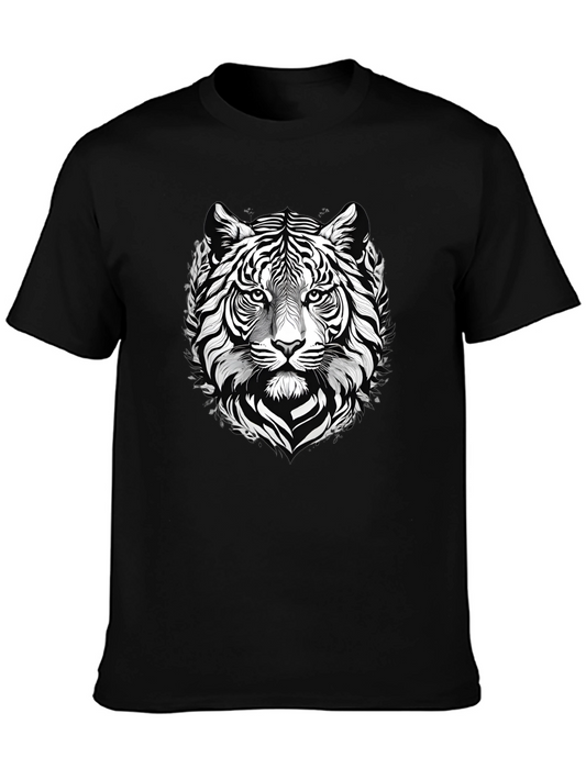 Tiger Graphic Tee - Stylish Black T-Shirt