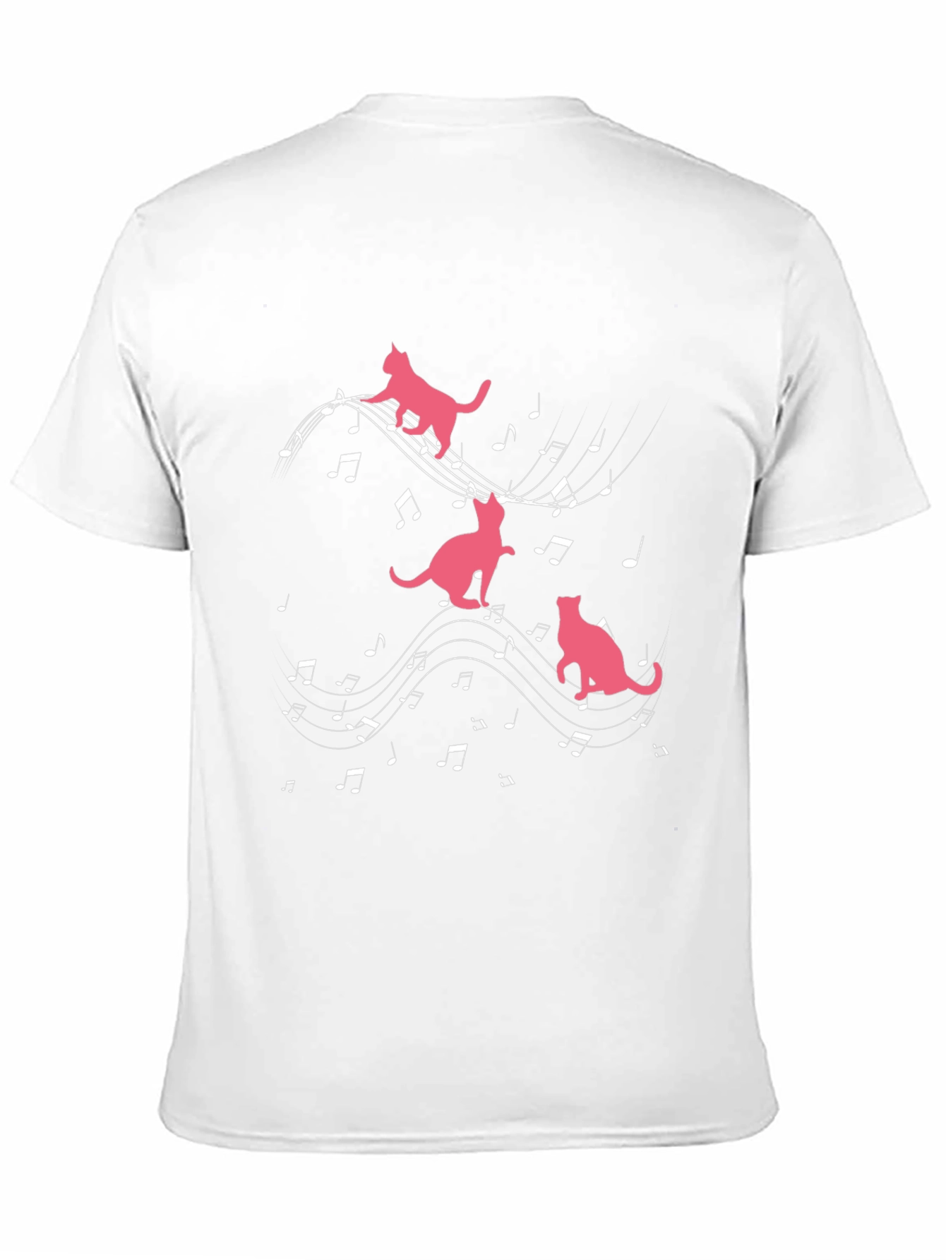 Musical Cats Black T-Shirt