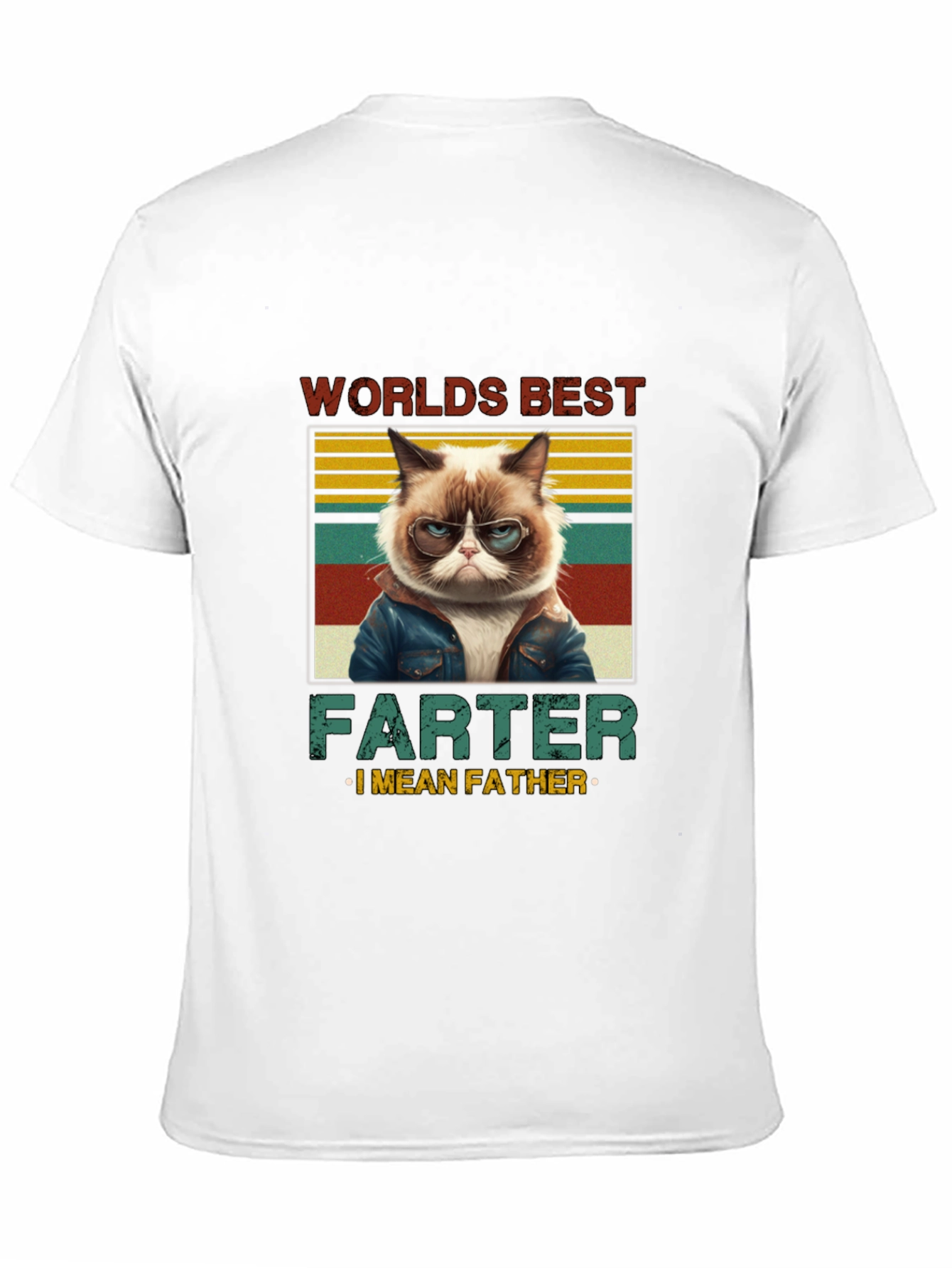 Worlds Best Farter I Mean Father Cat T-Shirt