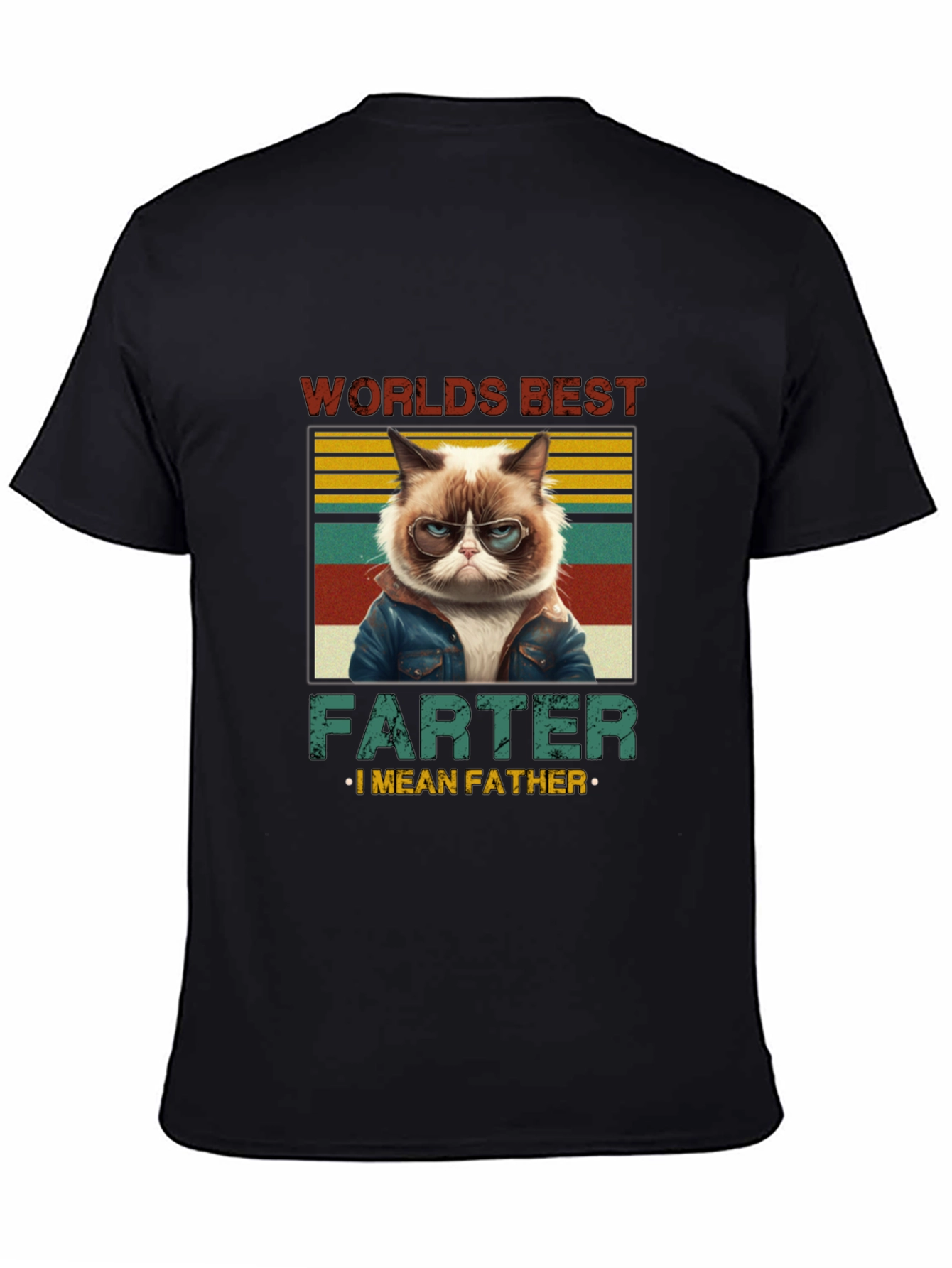 Worlds Best Farter I Mean Father Cat T-Shirt