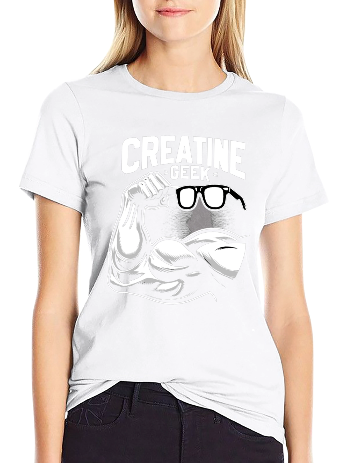 Creatine Geek Graphic T-Shirt - Black