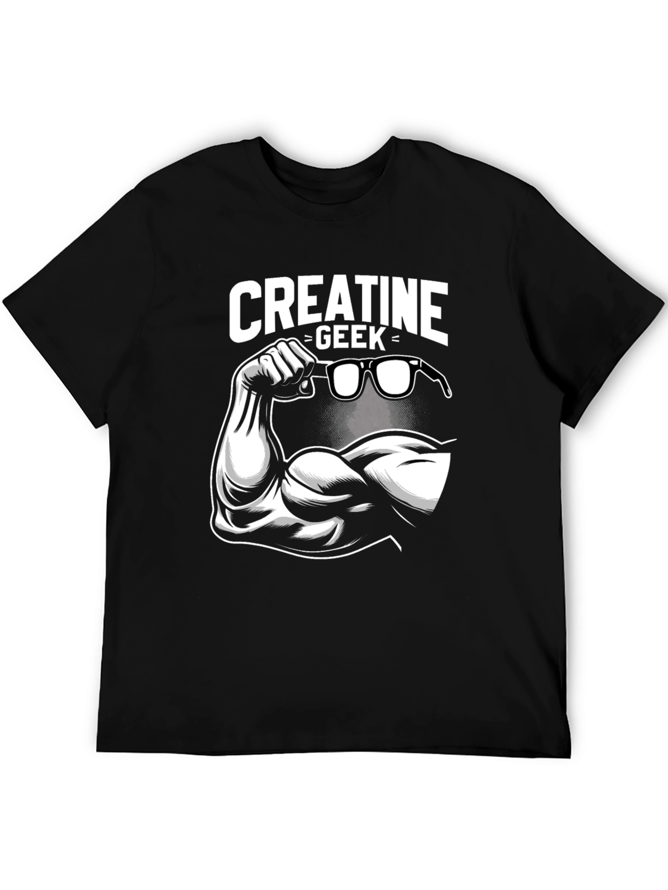 Creatine Geek Graphic T-Shirt - Black