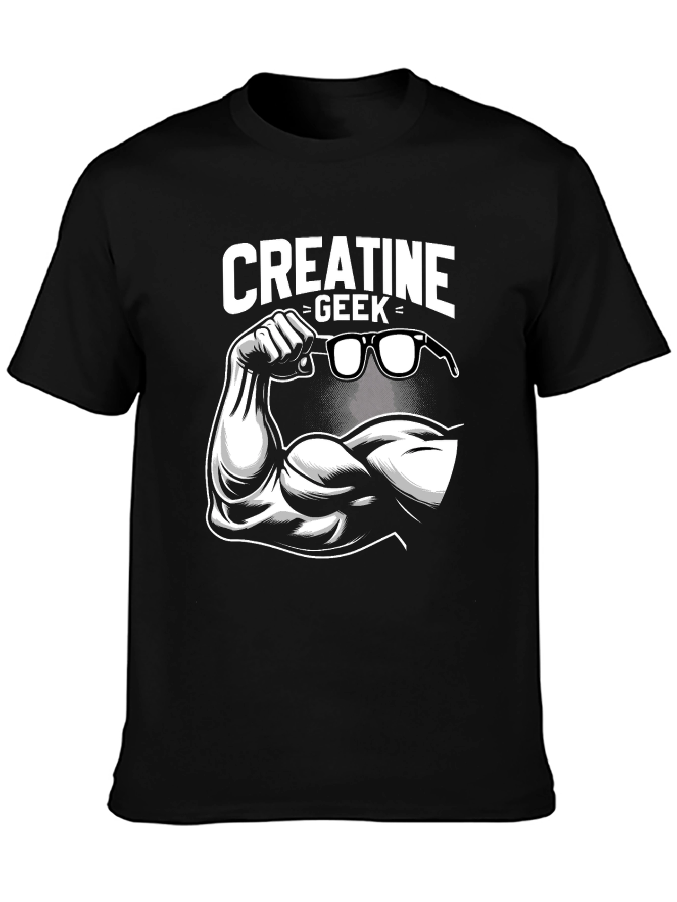 Creatine Geek Graphic T-Shirt - Black