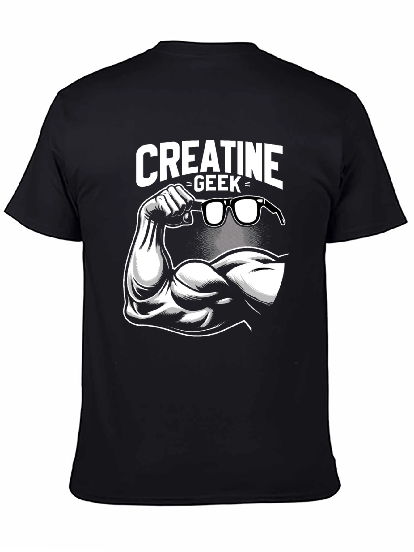 Creatine Geek Graphic T-Shirt - Black