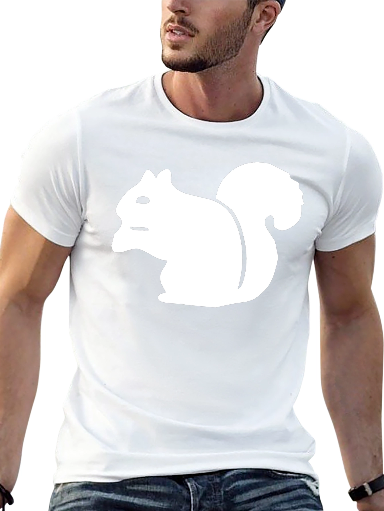 Squirrel Graphic Black T-Shirt