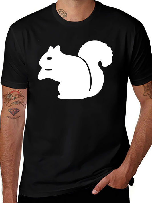 Squirrel Graphic Black T-Shirt