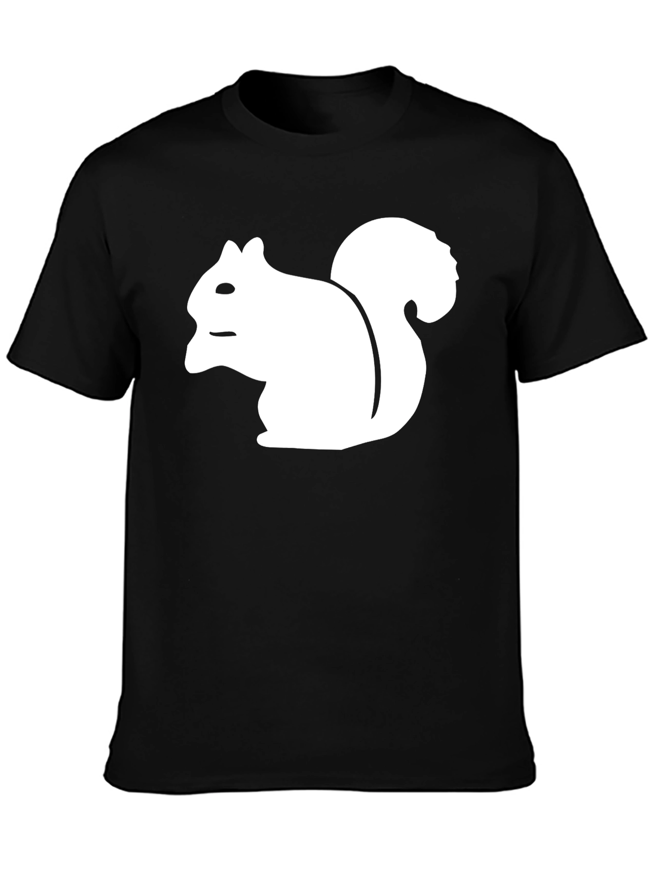 Squirrel Graphic Black T-Shirt
