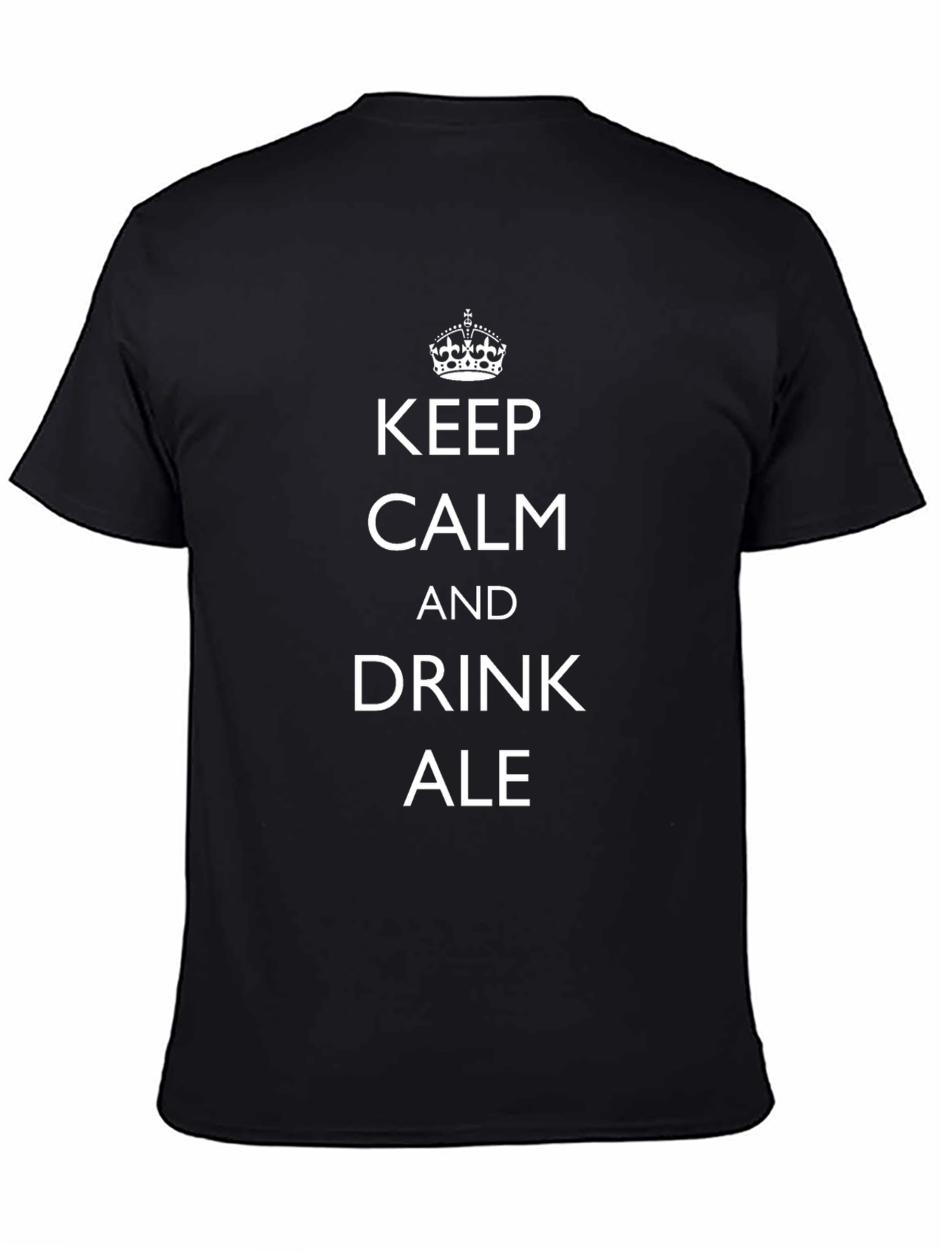 Keep Calm & Drink Ale T-Shirt - Black