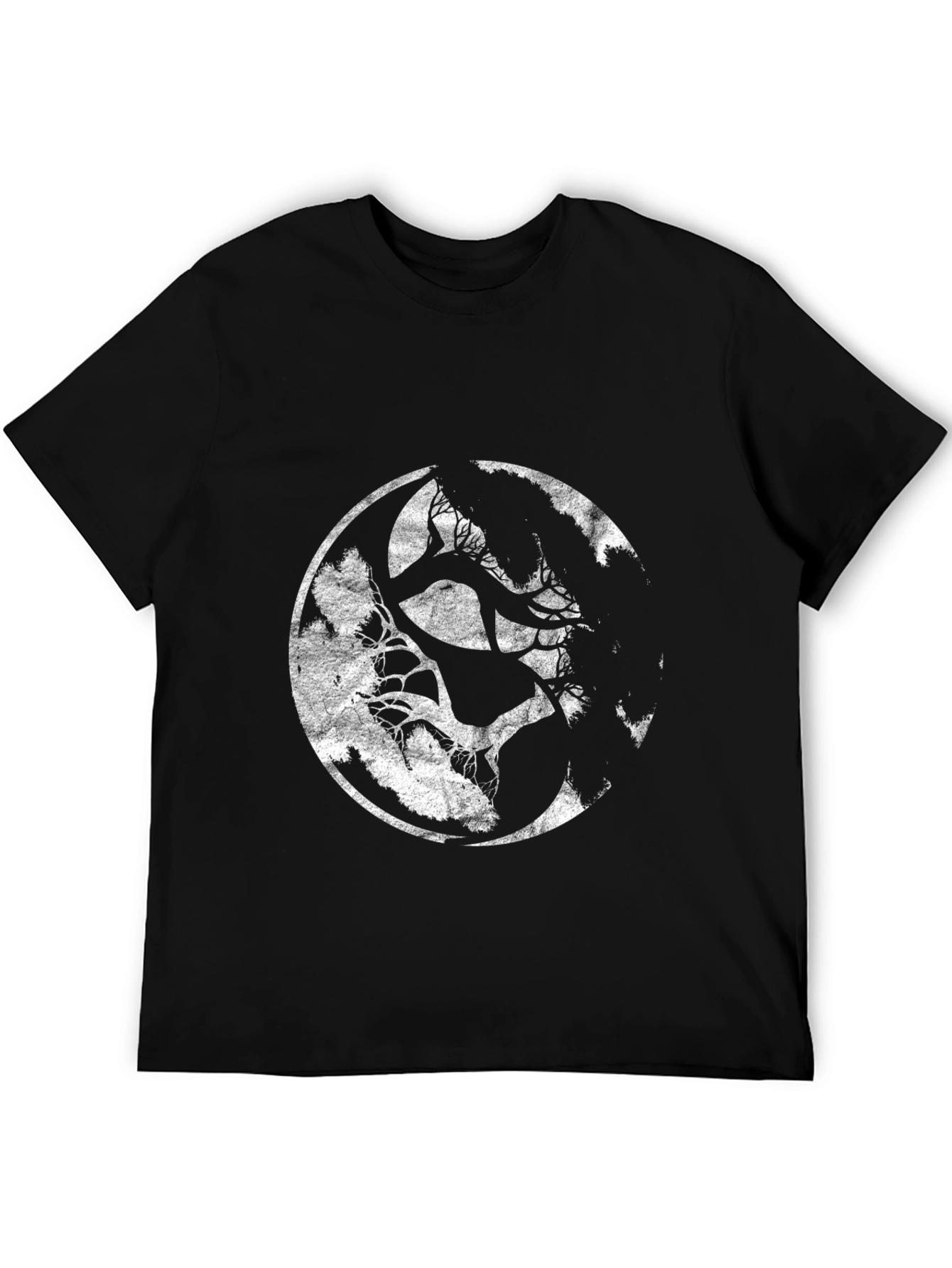 Yin Yang Tree Graphic Tee - Stylish Comfort