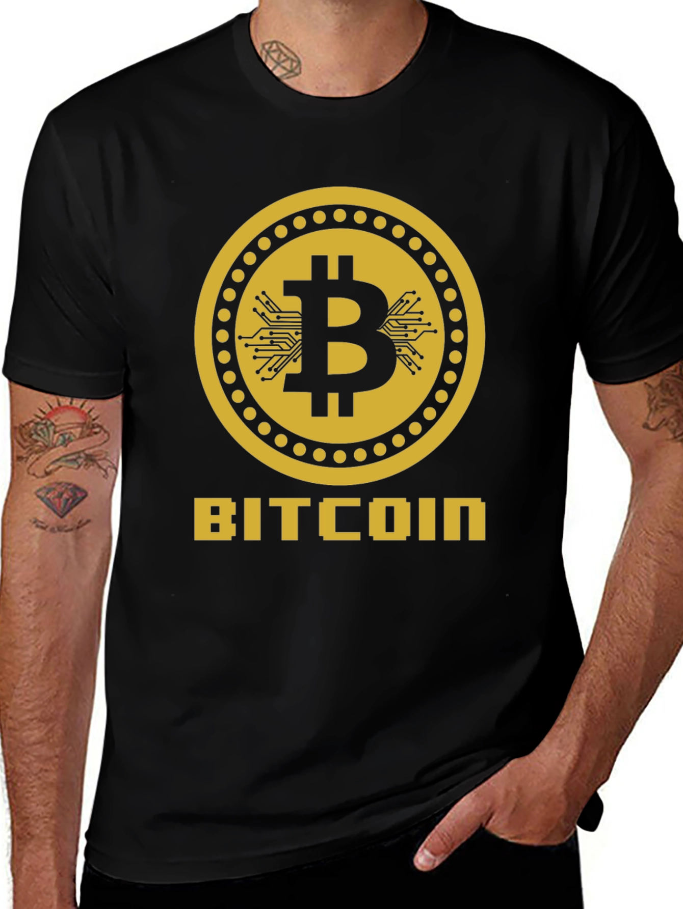Bitcoin Graphic Tee - Black Crypto T-Shirt