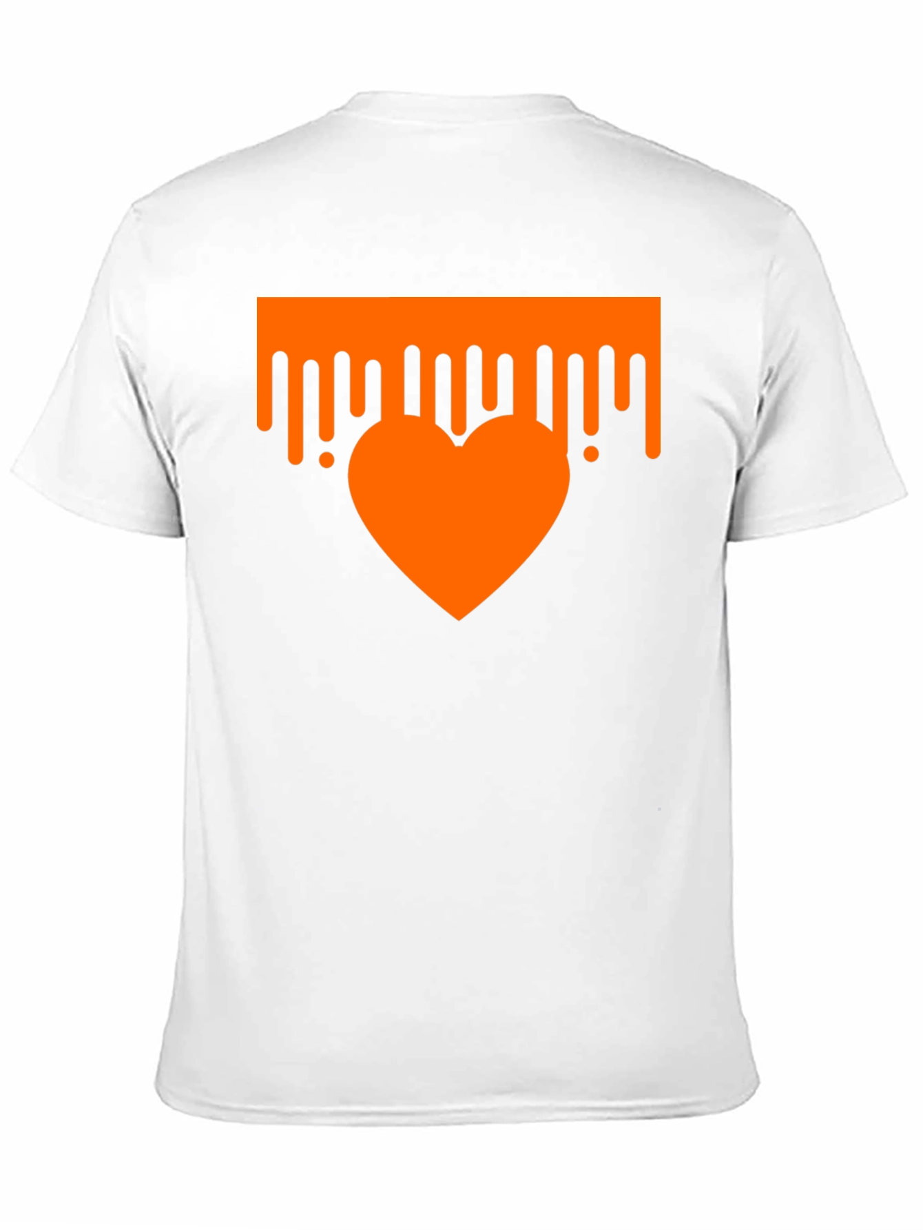 Dripping Heart Graphic Tee - Trendy Black T-Shirt