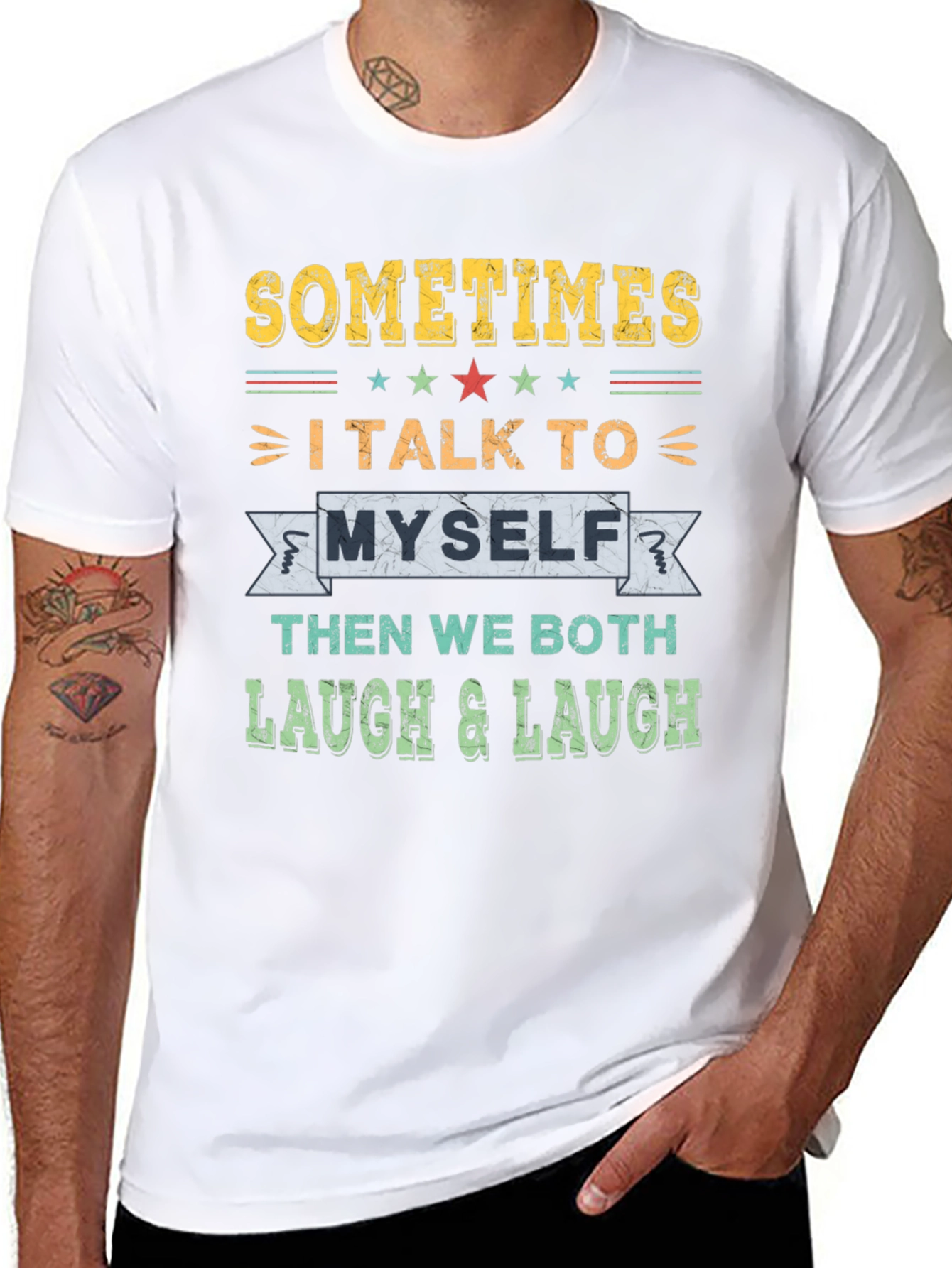 Funny I Talk to Myself Graphic T-Shirt