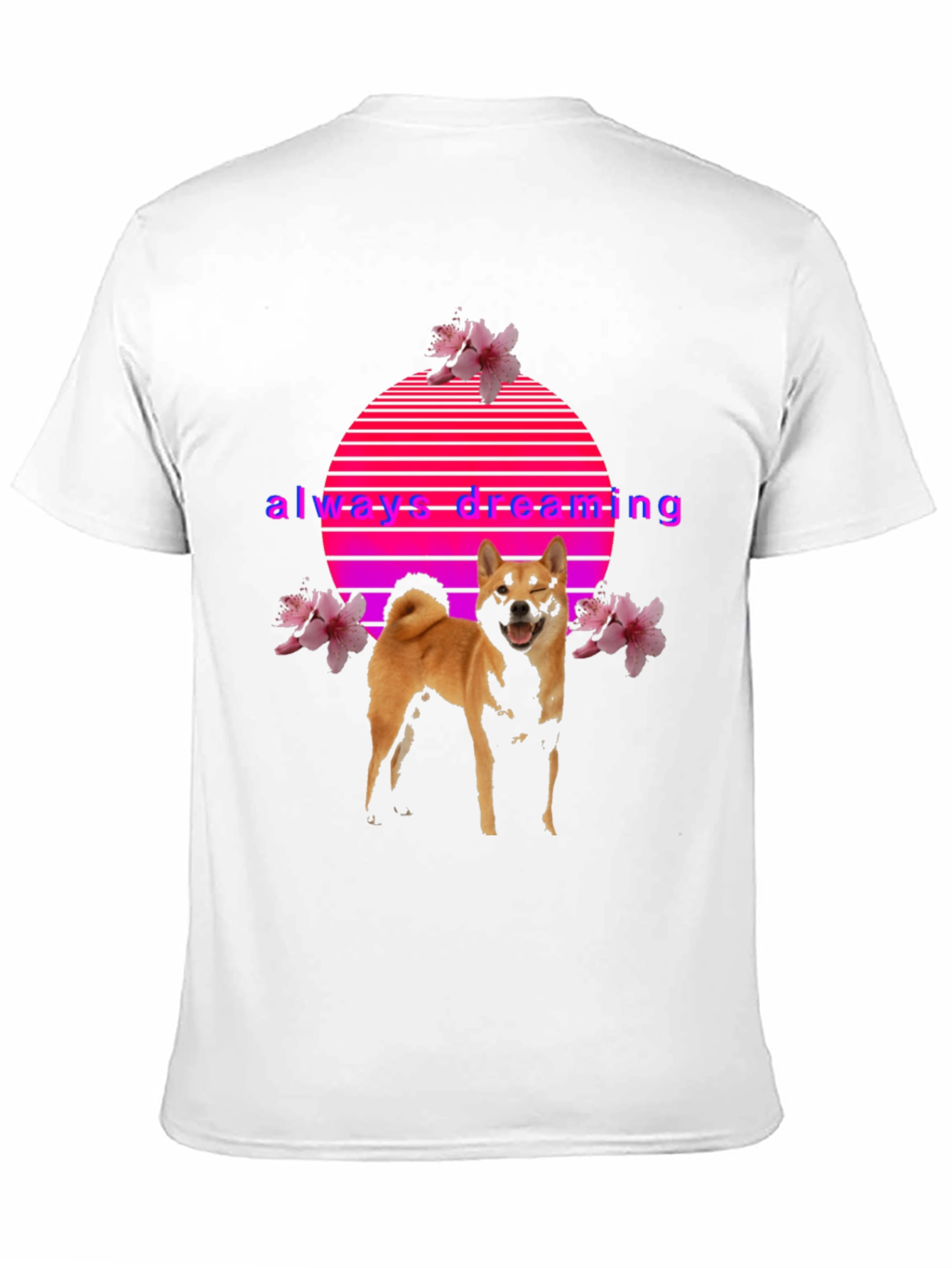 Always Dreaming Shiba Inu Graphic Tee - Black